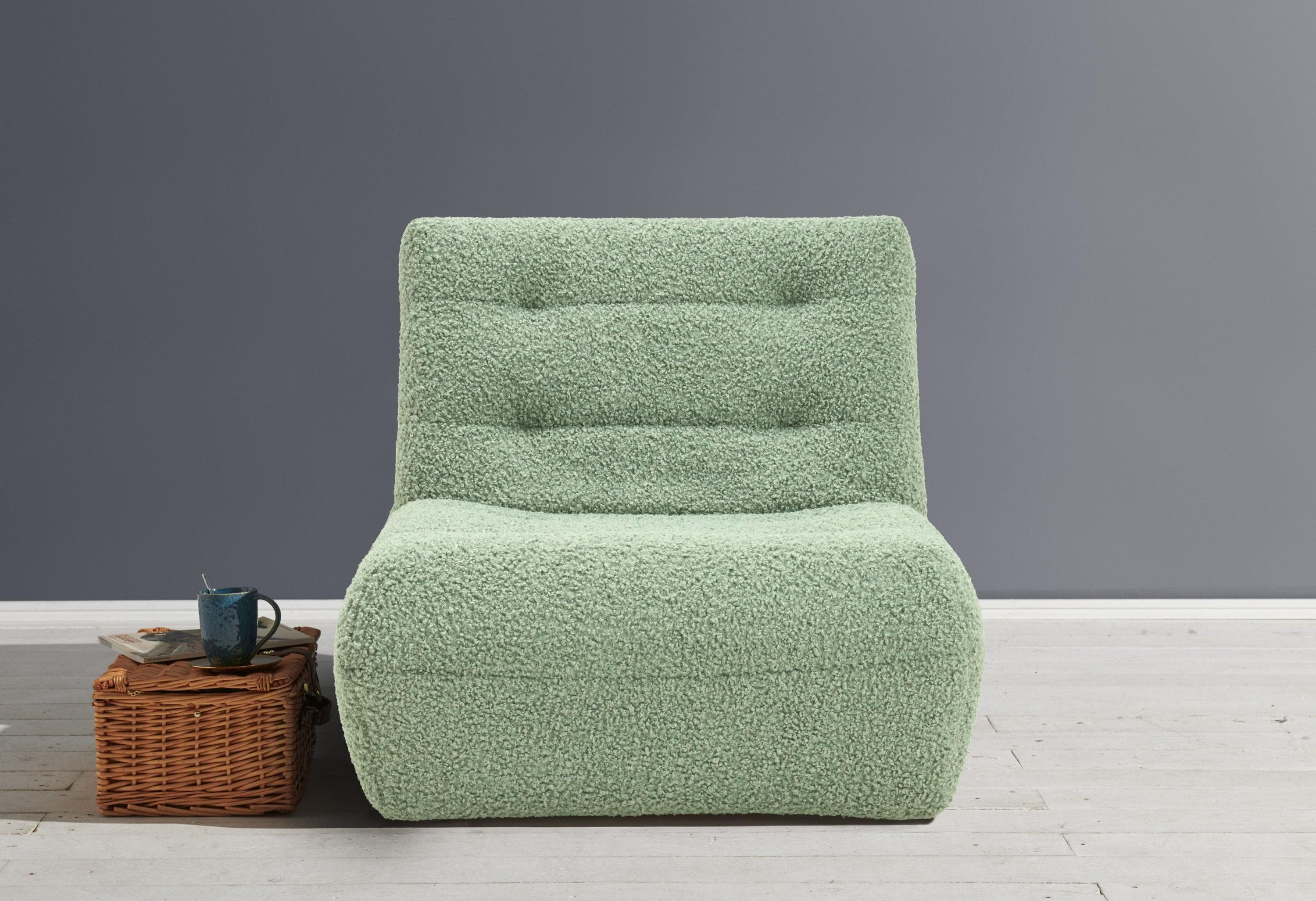Schlafsofa ELL + ELL Vanja Grün-Blau Kaltschaum