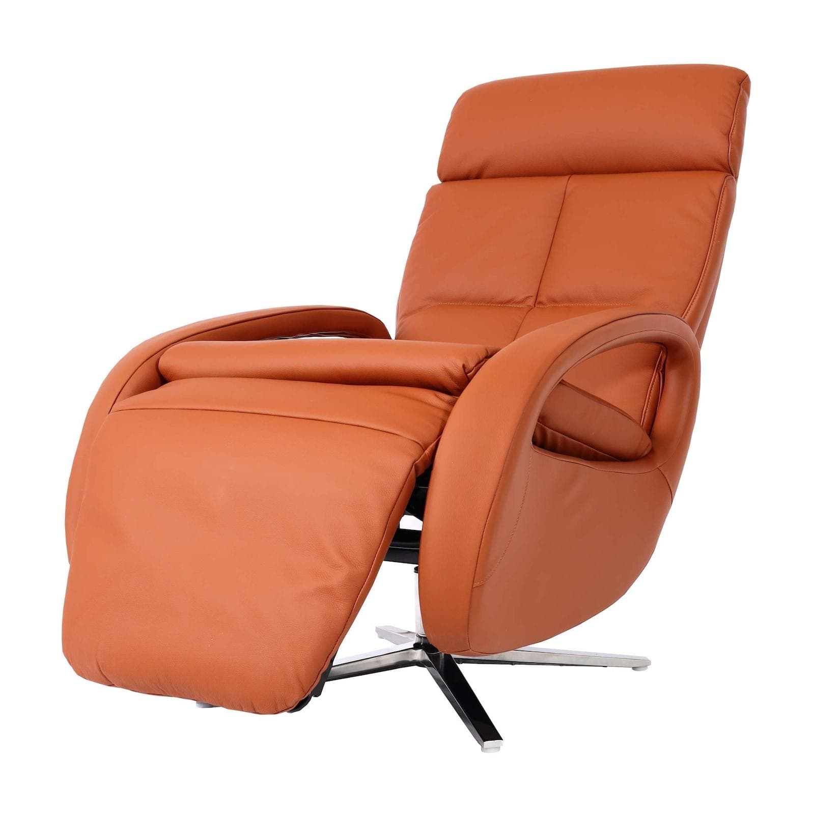 Relaxsessel MCW-L11 Voll-Leder Braun