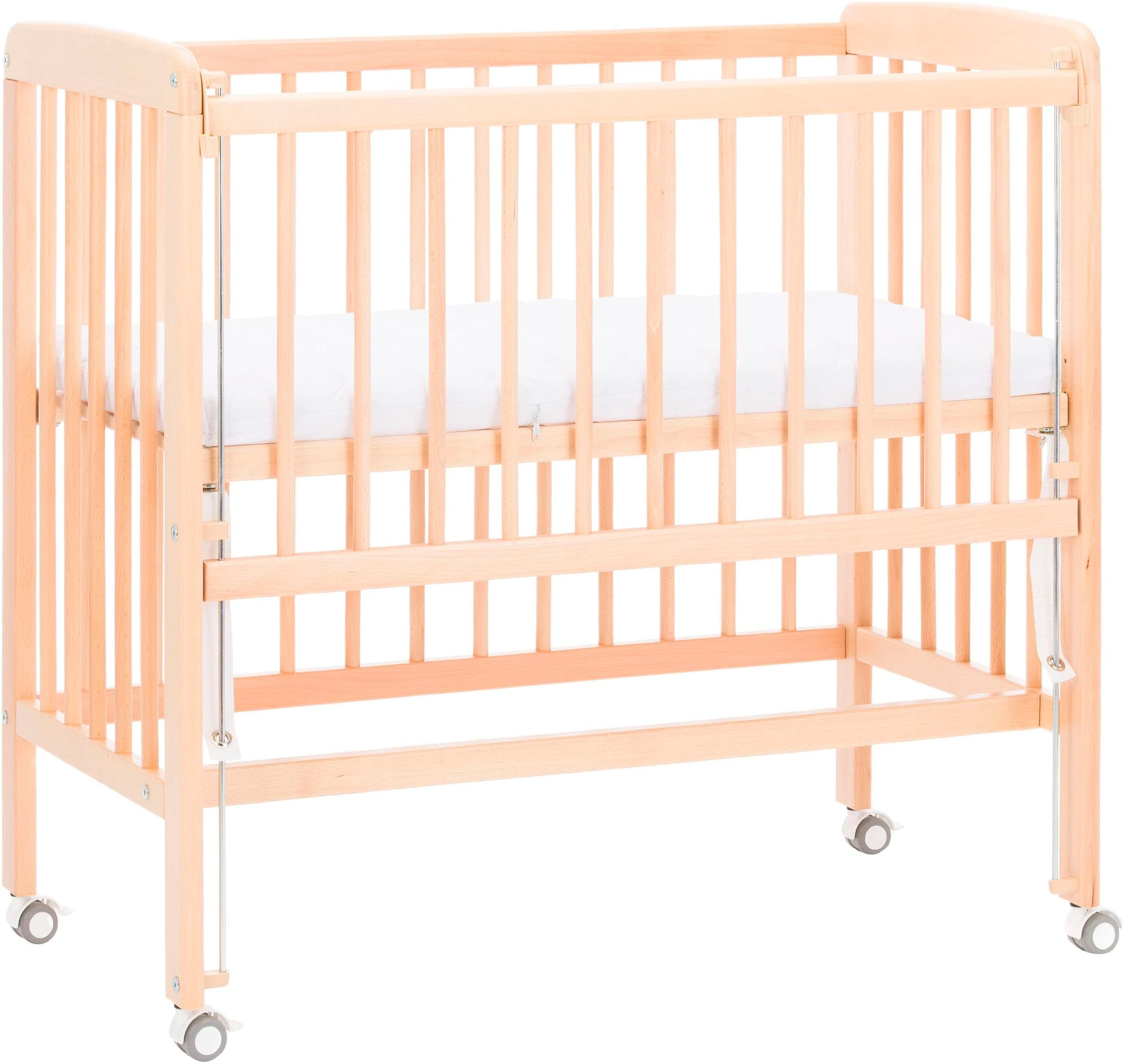 FILLIKID Nino Beistellbett mit Matratze - 2-in-1 Babybett