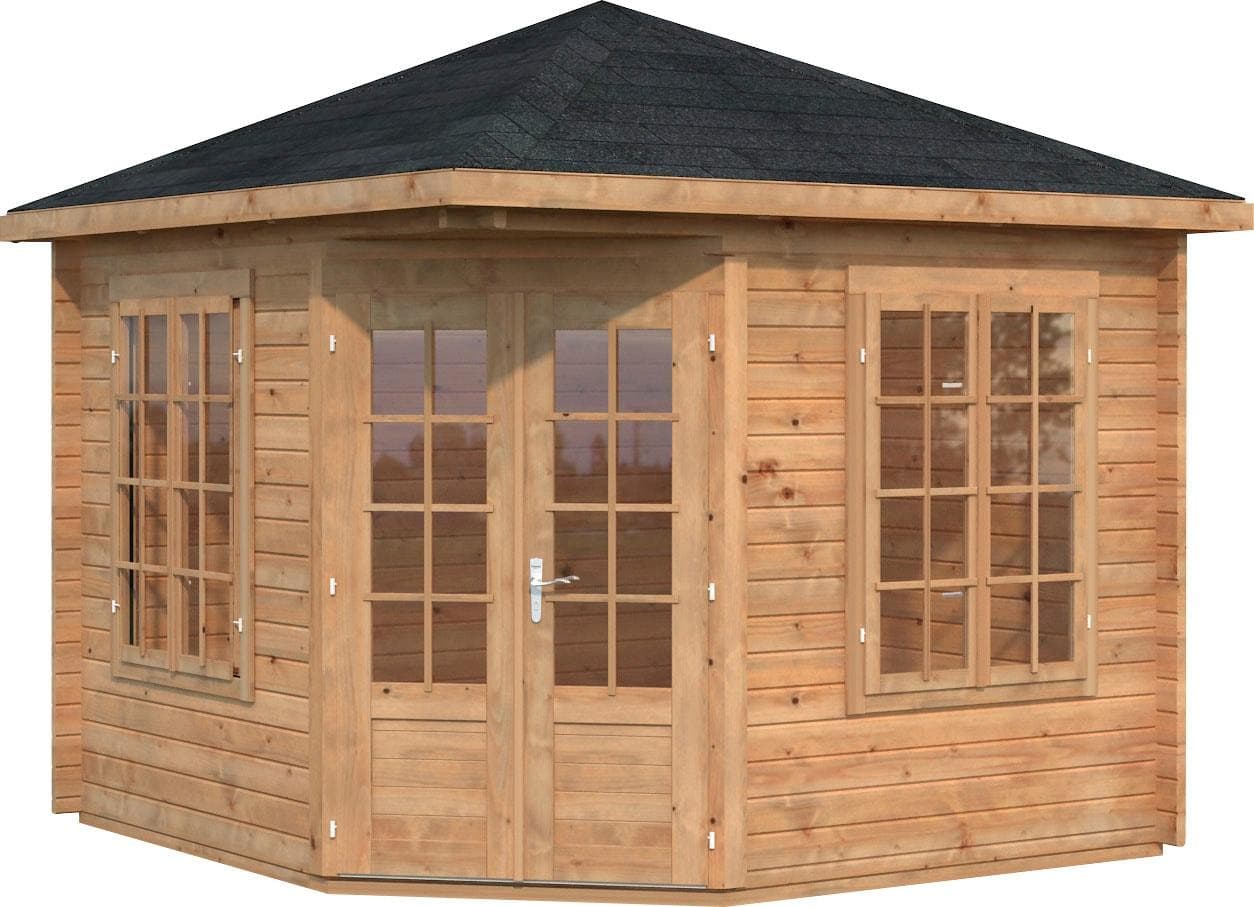 Palmako Pavillon Melanie Gartenhaus Massivholz 6,9 m² Spitzdach