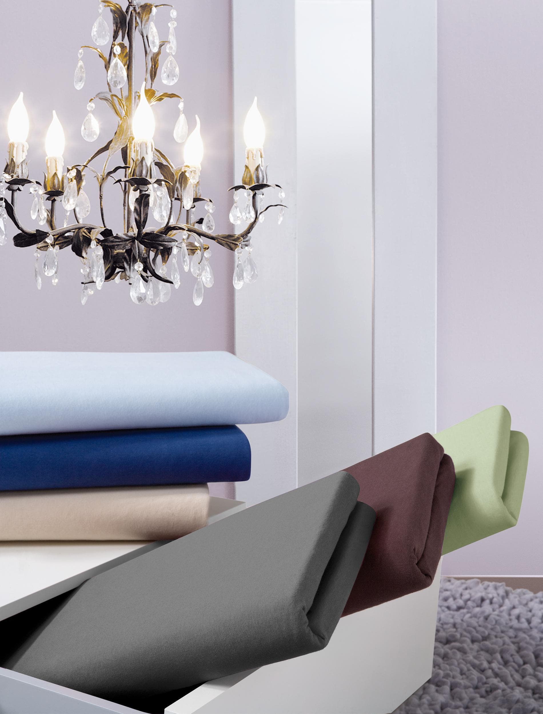 Irisette Royal Premium Stretch Spannbettlaken Jersey Indigo