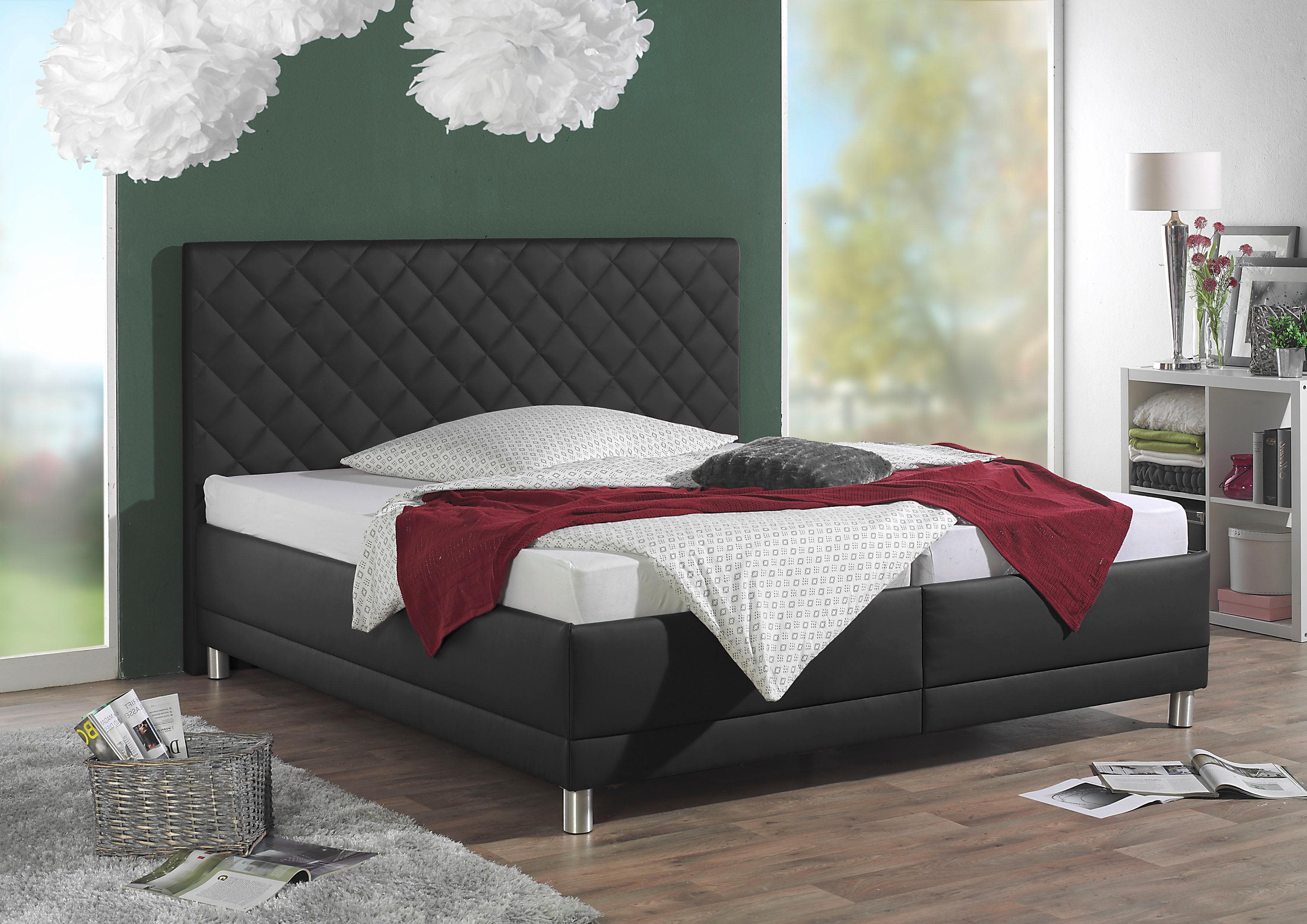 Maintal Polsterbett mit Bettkasten in Kunstleder