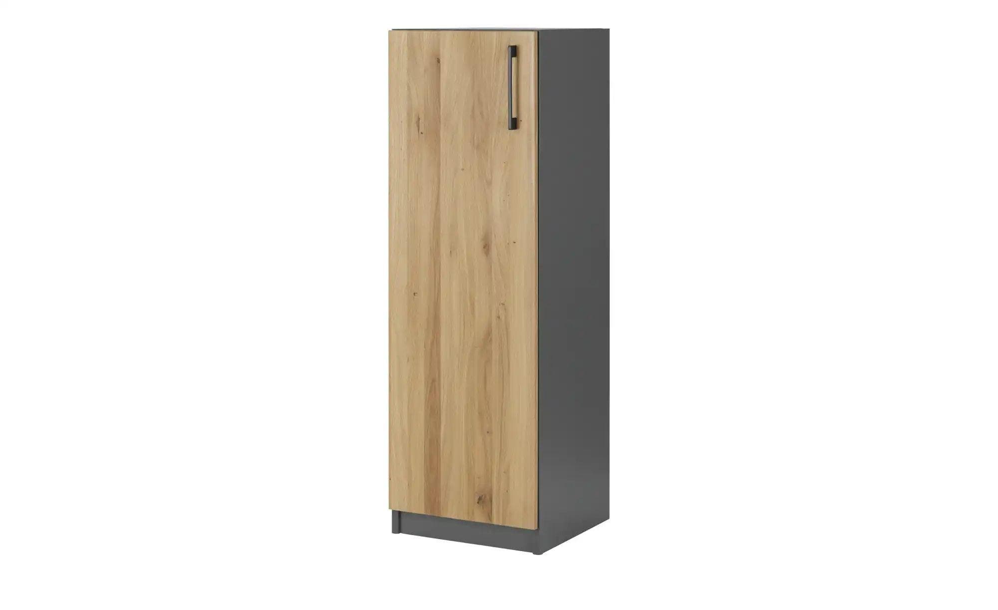 Aktenschrank SOLIDLine Grau Massive Eiche