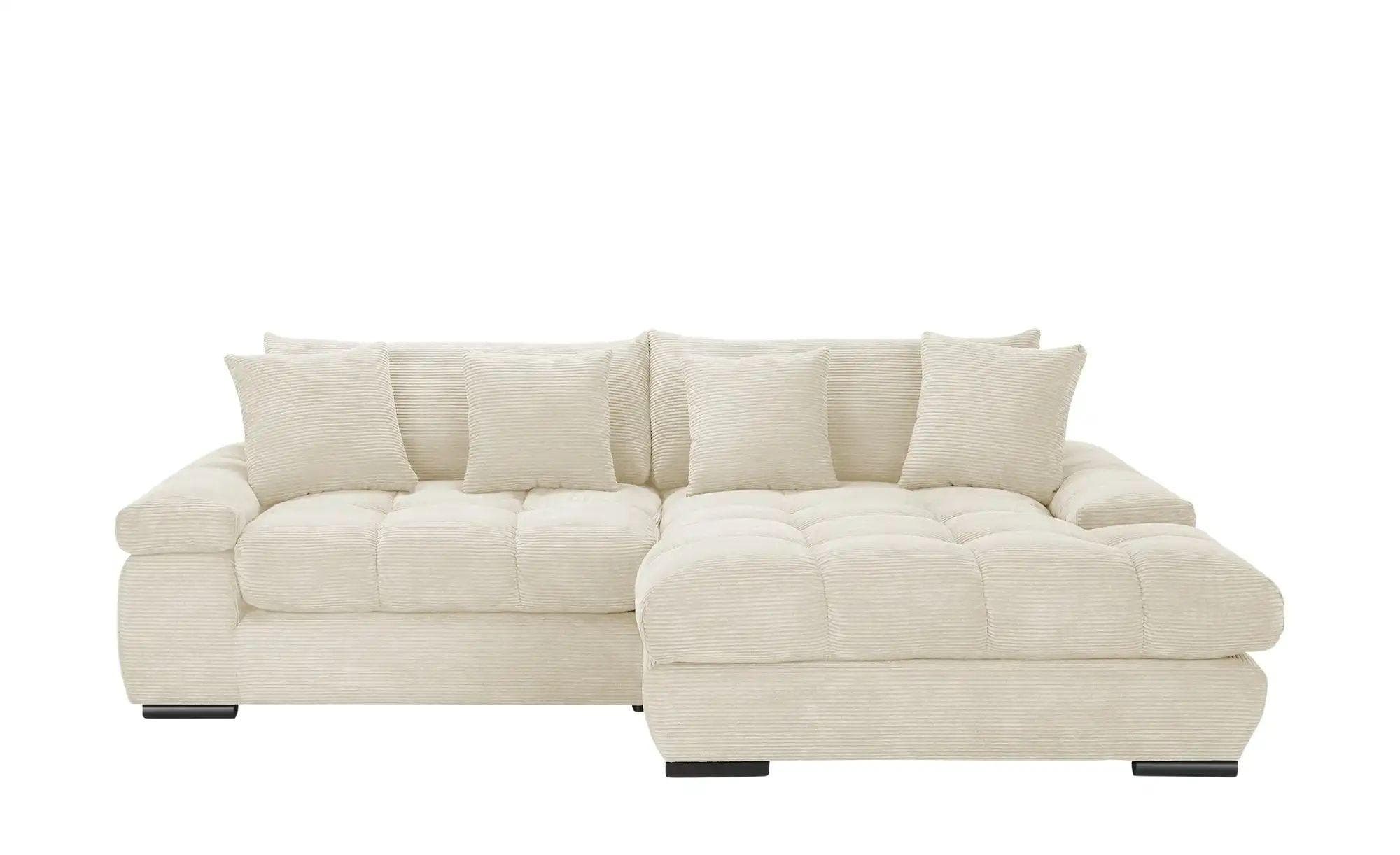 bobb Ecksofa Hella mit Cordbezug in Creme