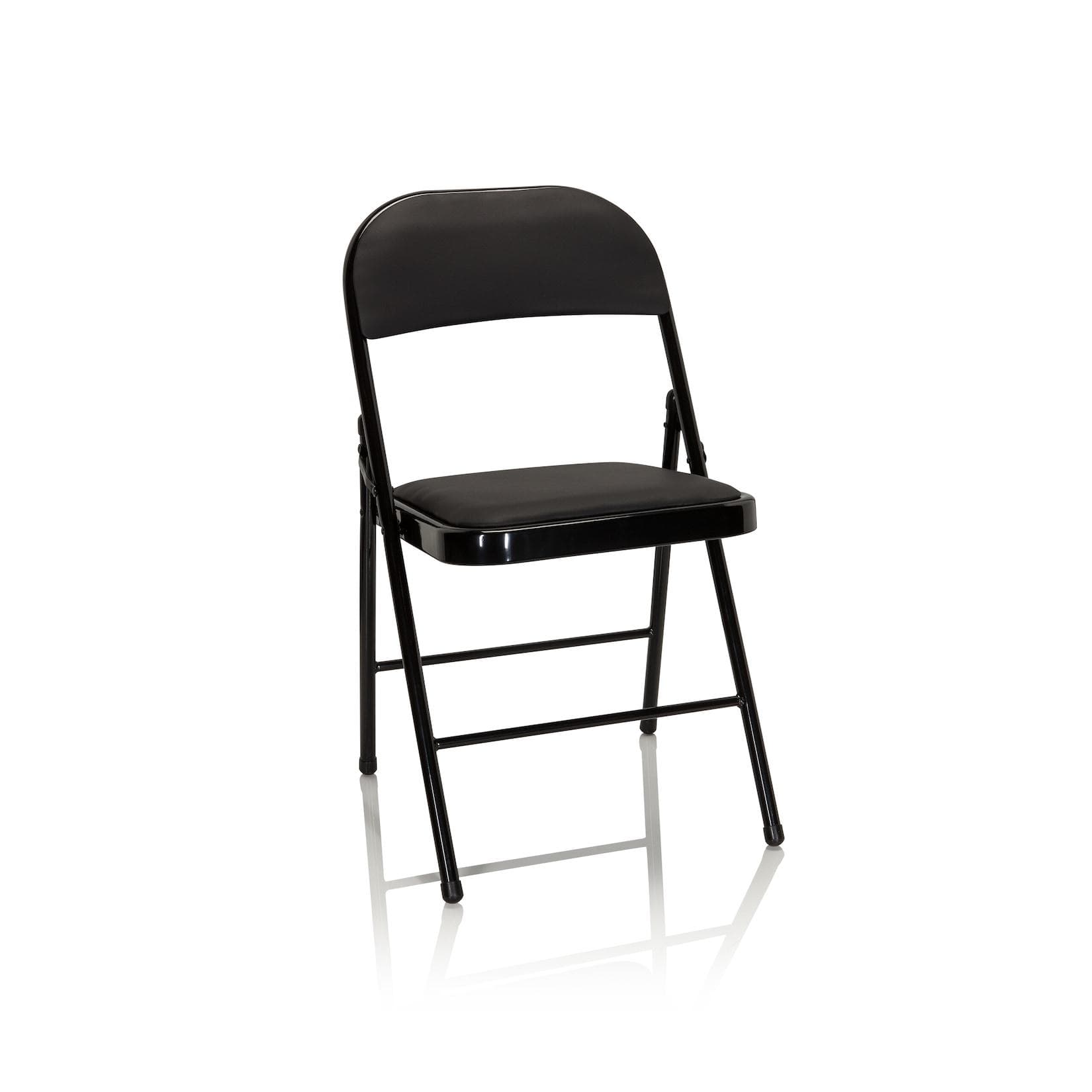 hjh OFFICE Klappstuhl TUDELA 4er Pack Kunstleder Grau