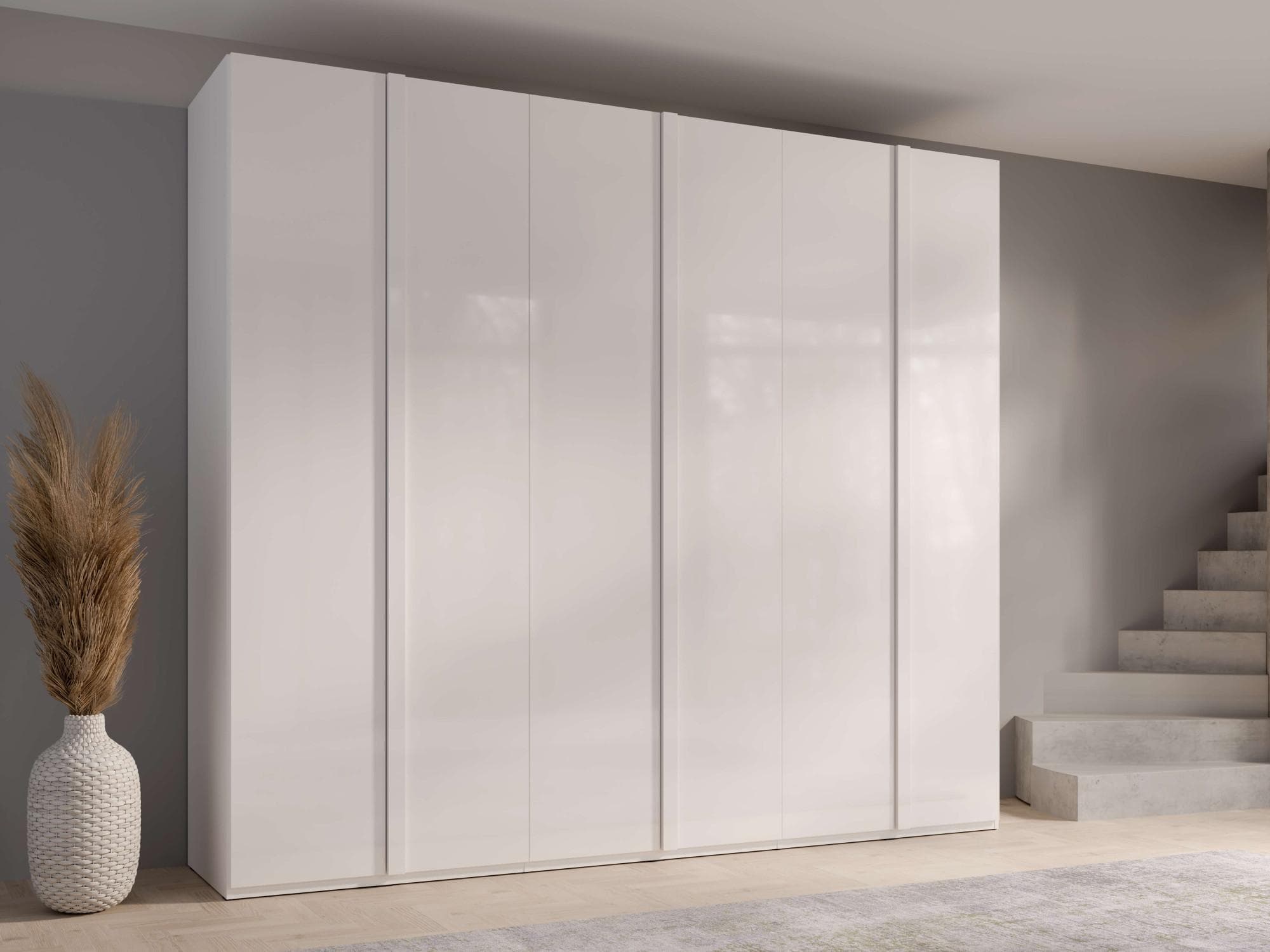 Home Affaire Kleiderschrank Malissa 6-tlg. Weiß Hochglanz