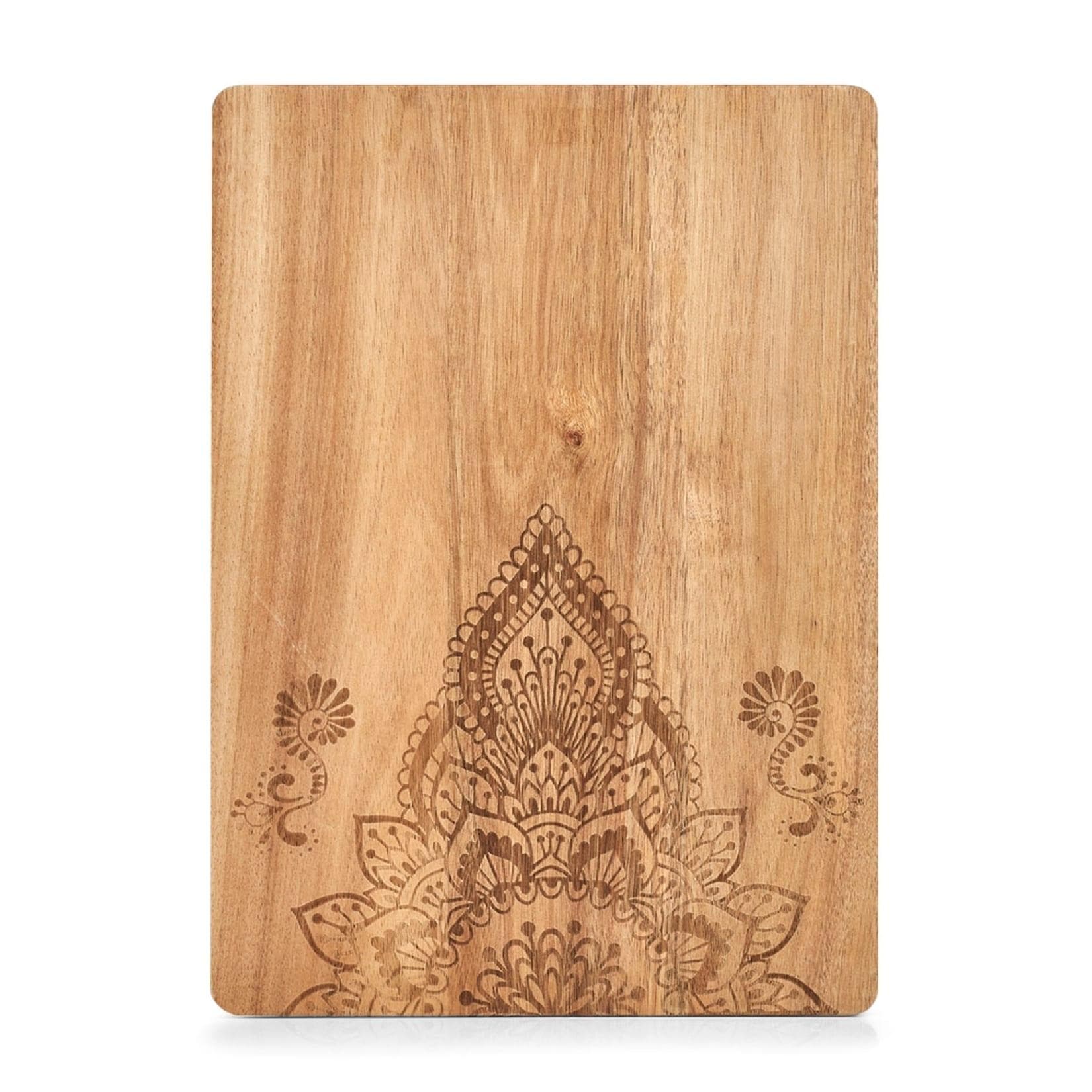 Neuetischkultur Schneide- und Servierbrett Akazie mit Musterprint