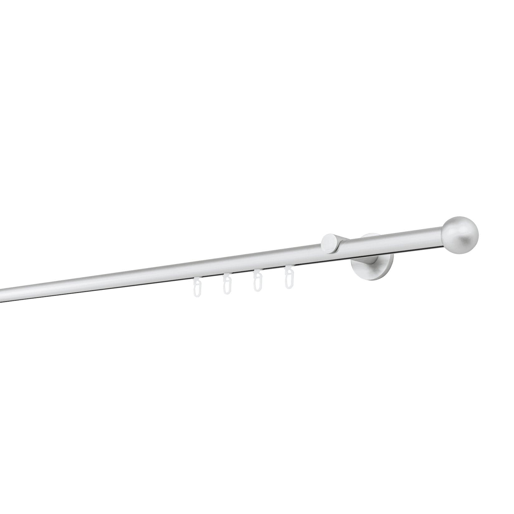 Ondeco Gardinenstange Alu-Silber Innenlauf 20mm Maßanfertigung