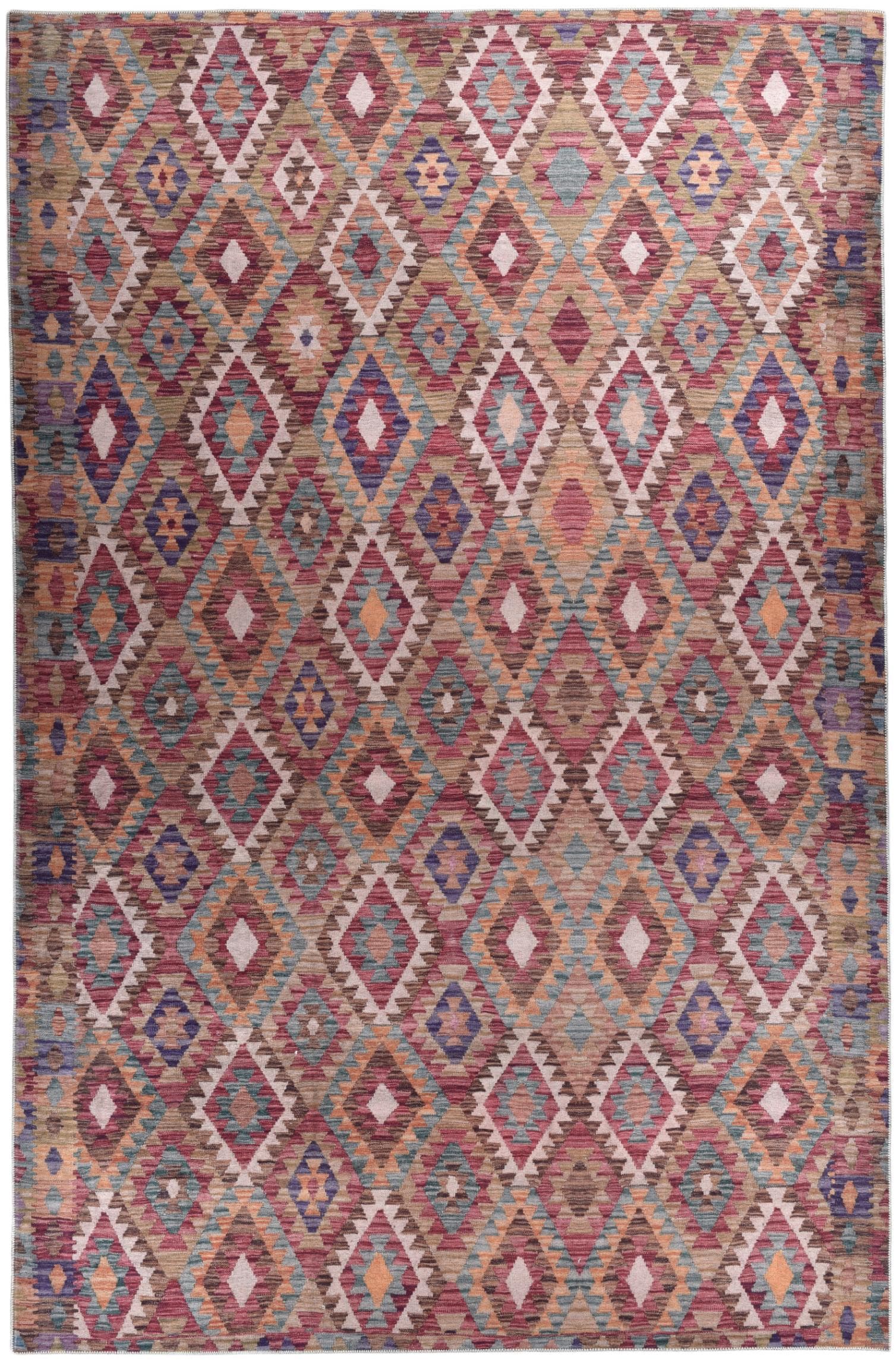 Gino Falcone Teppich Cecilia 27593 Bunt Rautenmuster