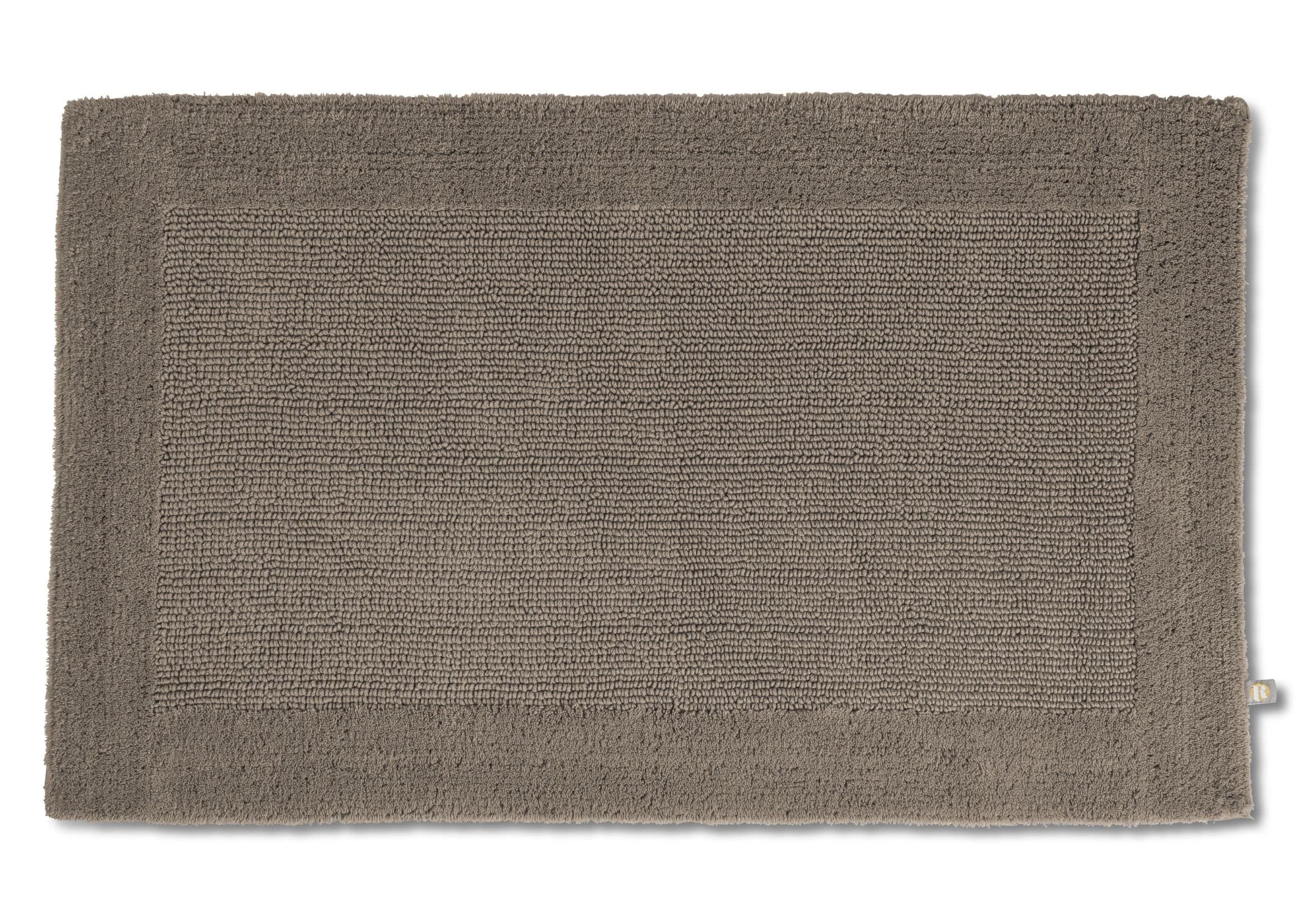 Badematte RHOMTUFT PRESTIGE Taupe Baumwolle