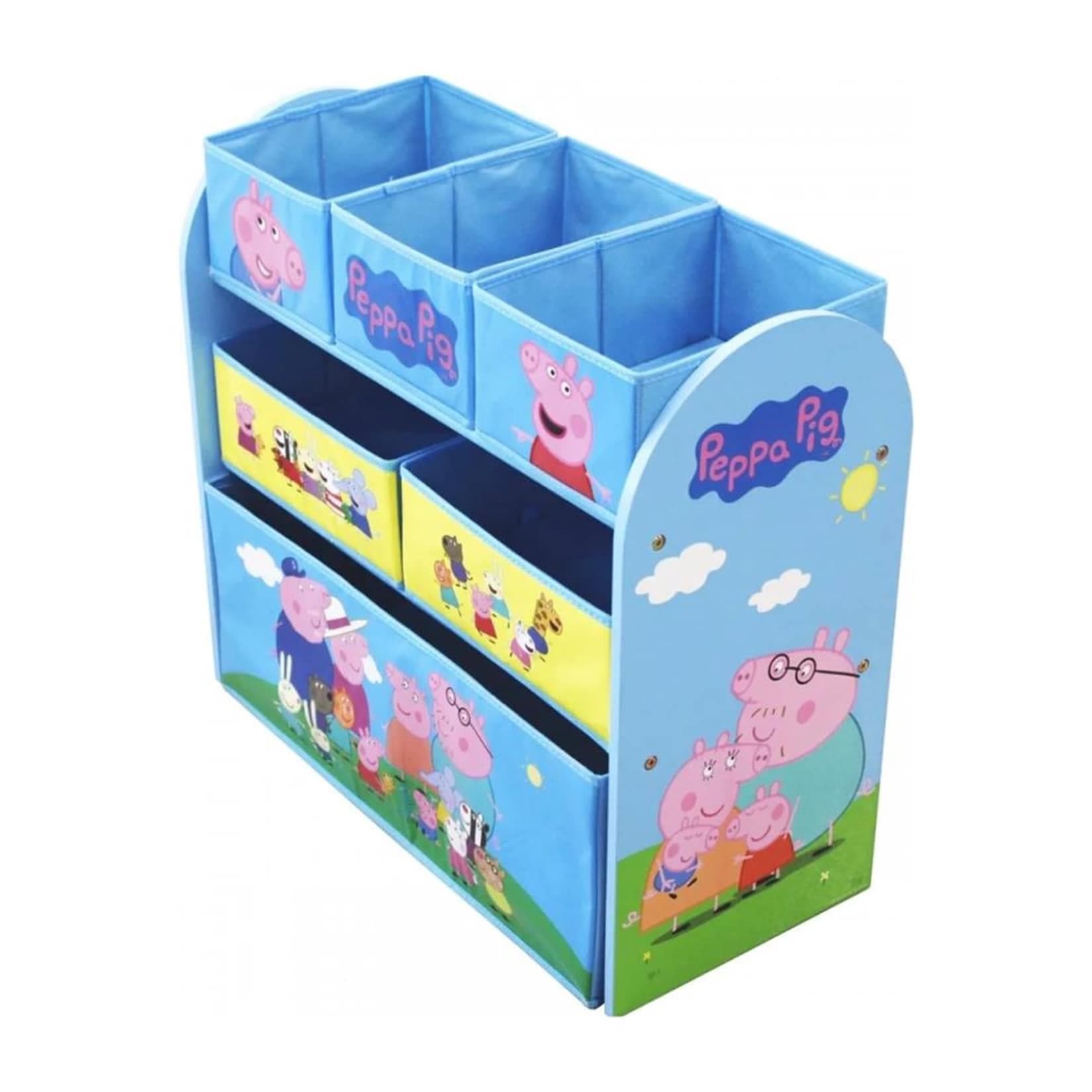 HTI-Living Kinderregal Peppa Pig 3 Etagen 6 Stoffboxen