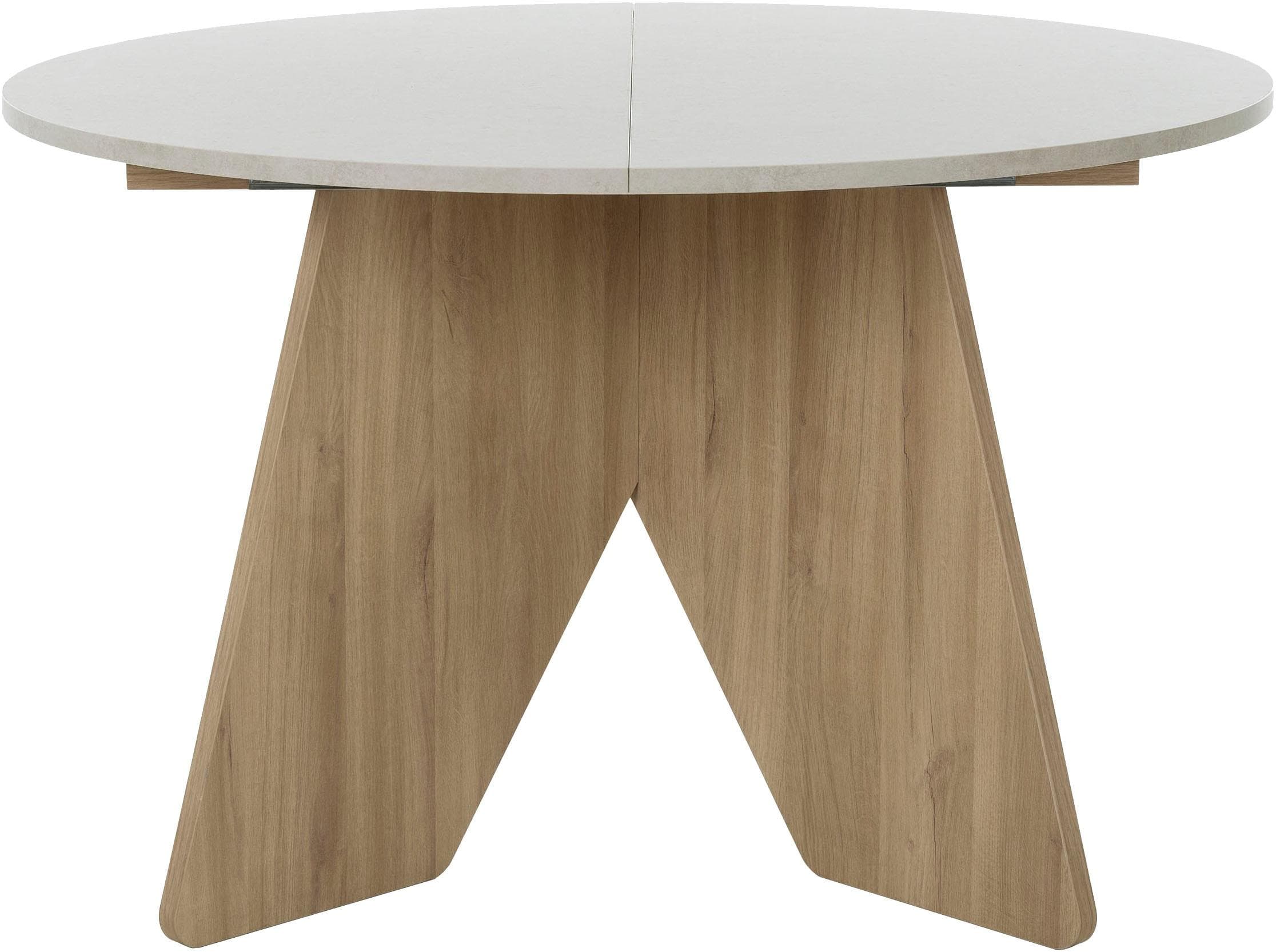 Esstisch GAMI GALEO Runder Tisch Ausziehbar Bocage-Eiche