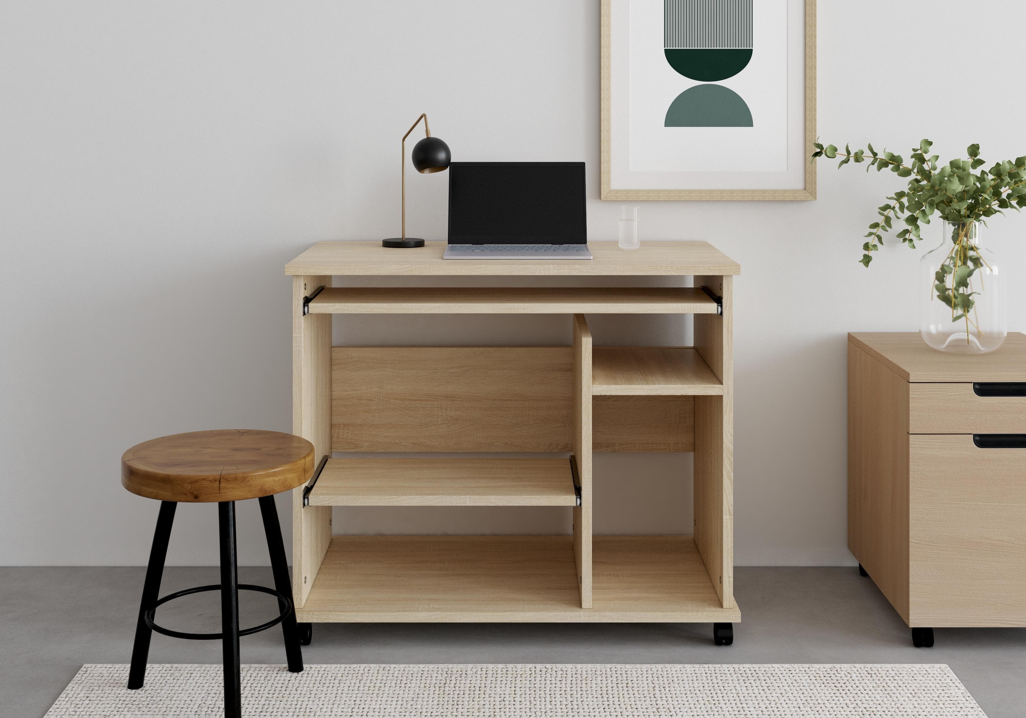 Computertisch VOGL MÖBELFABRIK Compi Braun Eiche