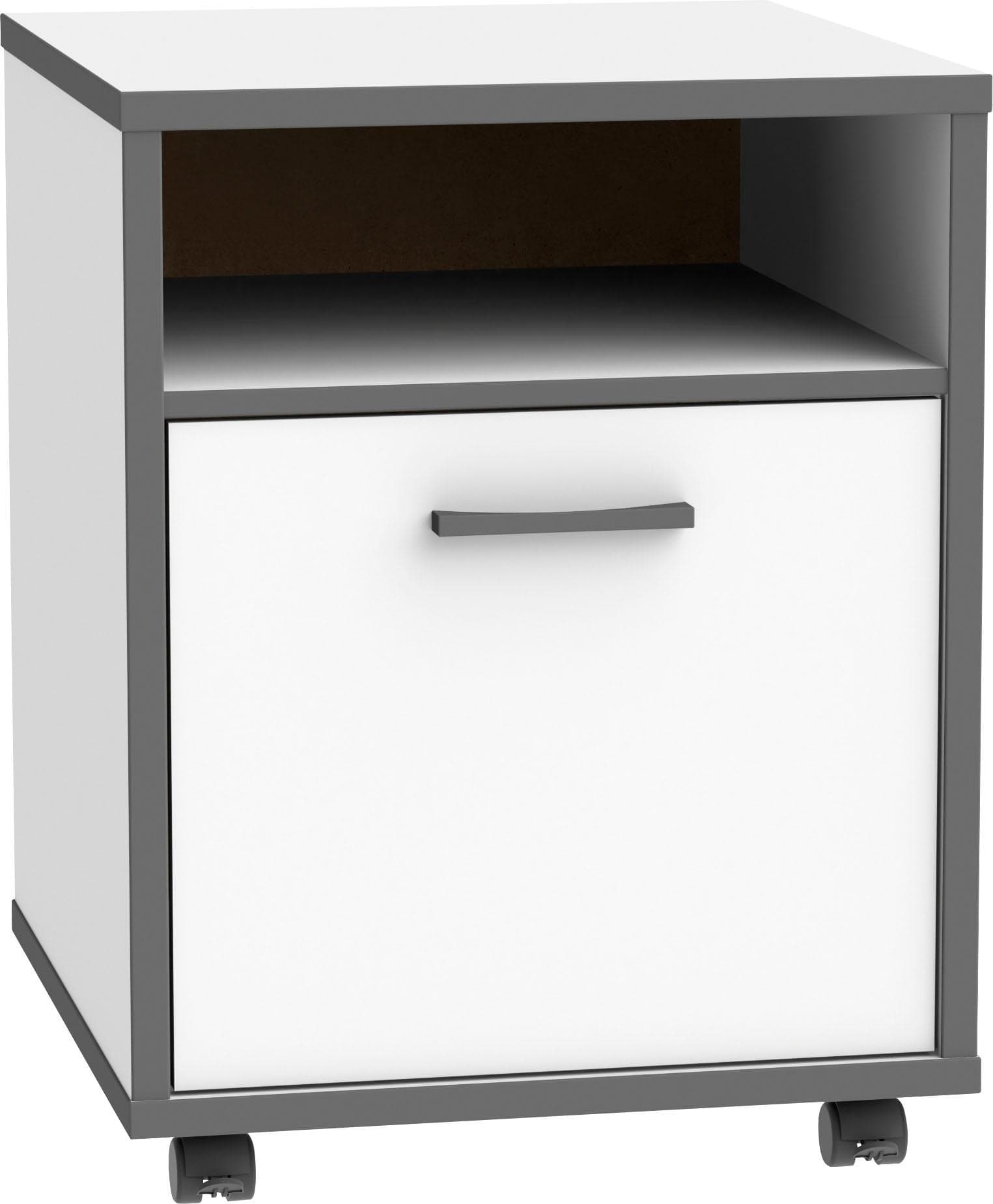 Weißer Rollcontainer mit Schubladen – Praktische Aufbewahrungslösung