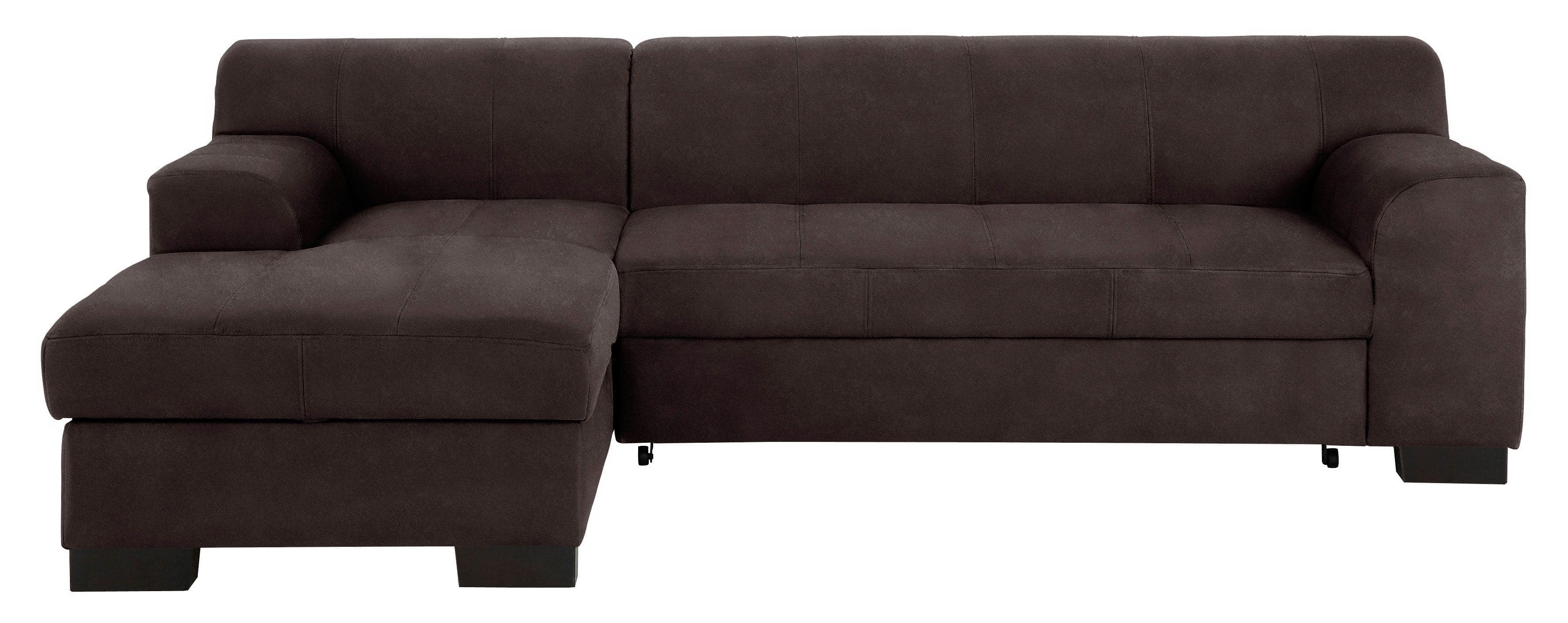 Home Affaire Ecksofa Falk Mocca mit Bettfunktion
