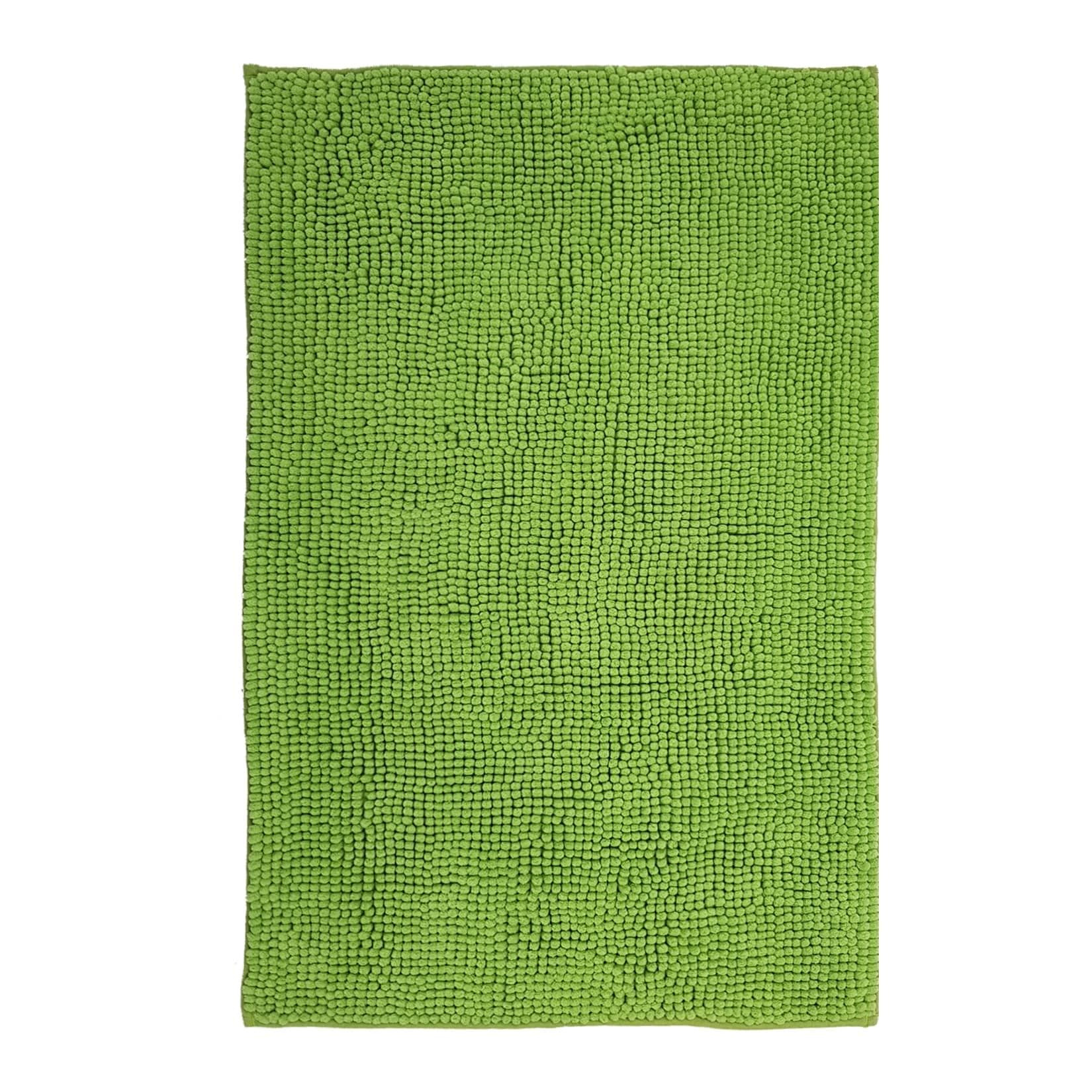 NYVI Badematte NYVISpa Chenille Rechteckig - Badezimmerteppich - Rutschfest, Saugfähig, Schnell Trocknend, Fußbodenheizung geeignet, Waschbar, Weich