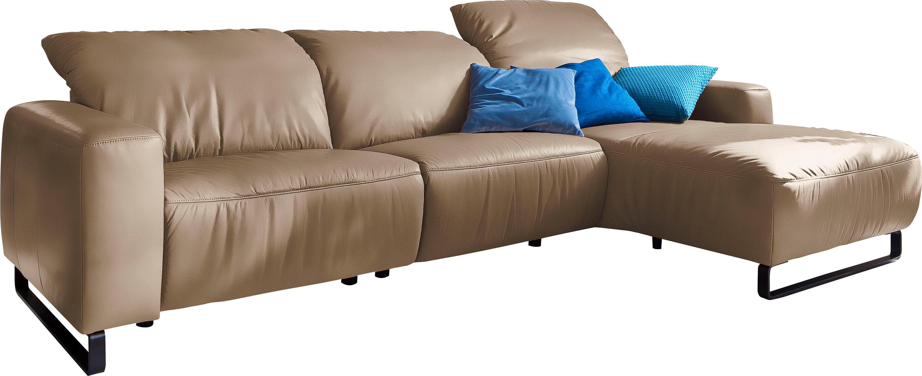 HOME AFFAIRE Ecksofa Juist L-Form Braun mit Relaxfunktion