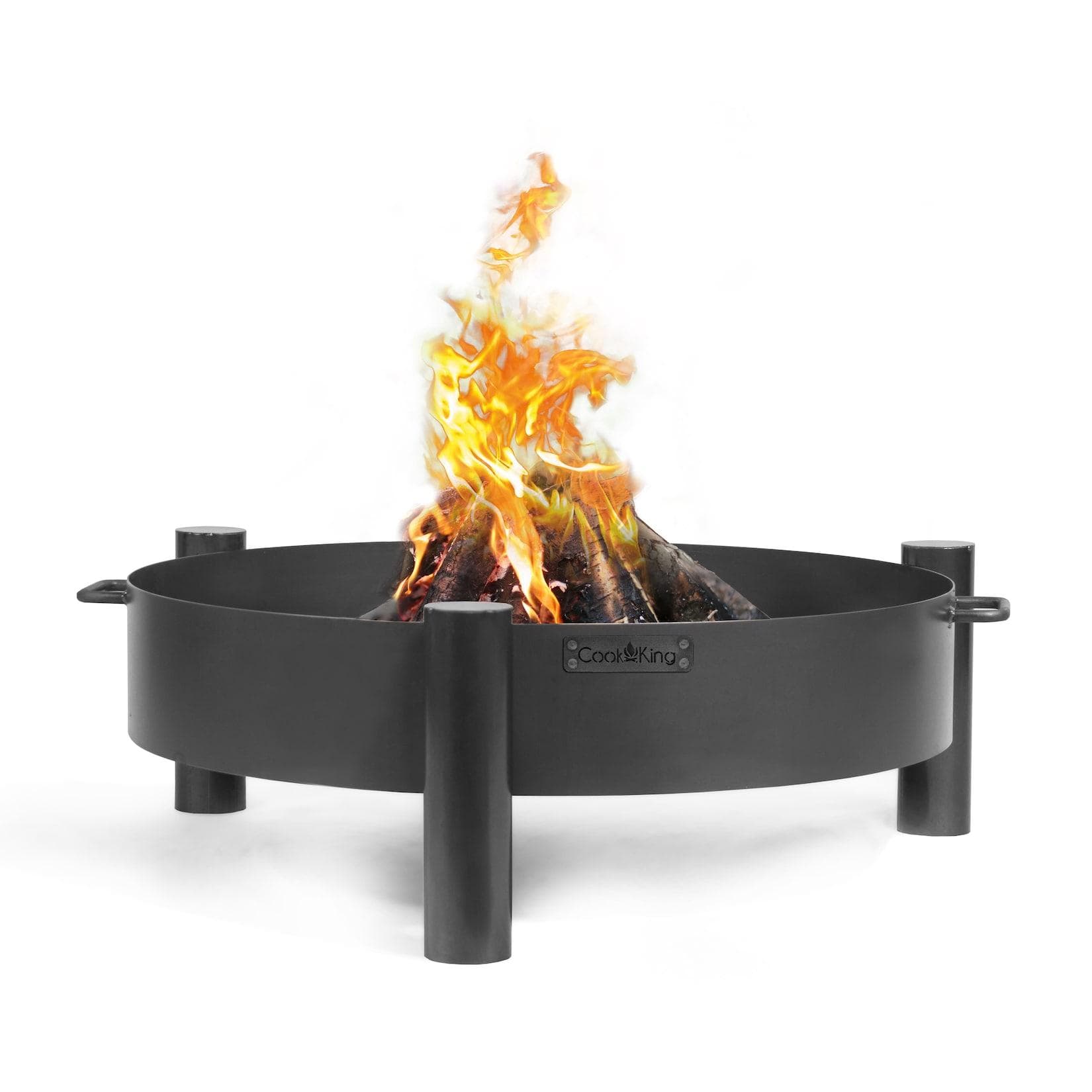 CookKing Feuerschale Haiti Schwarz Stahl Minimalistisch