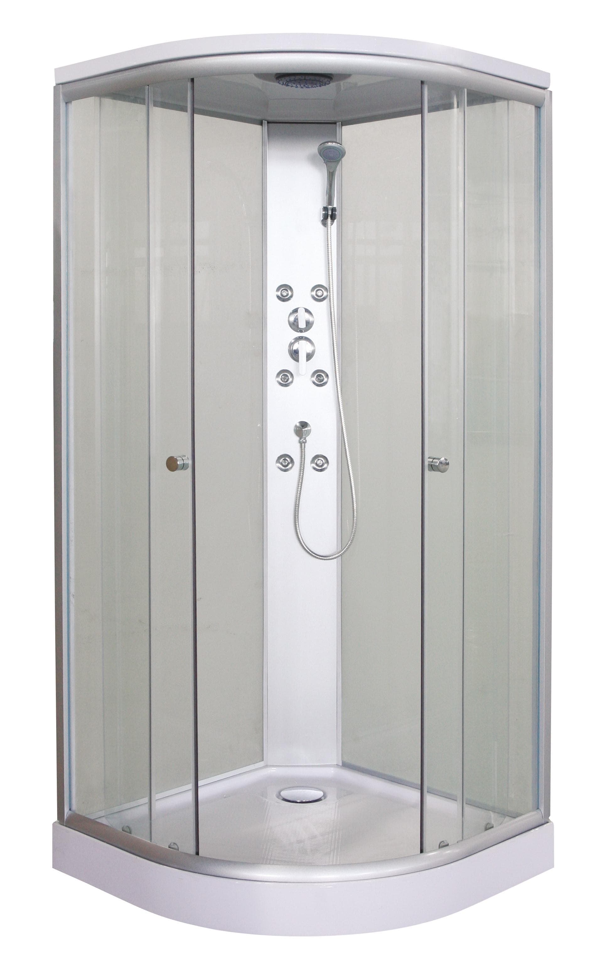 SANOTECHNIK Komplettdusche RELAX 1 Weiß Silber Matt
