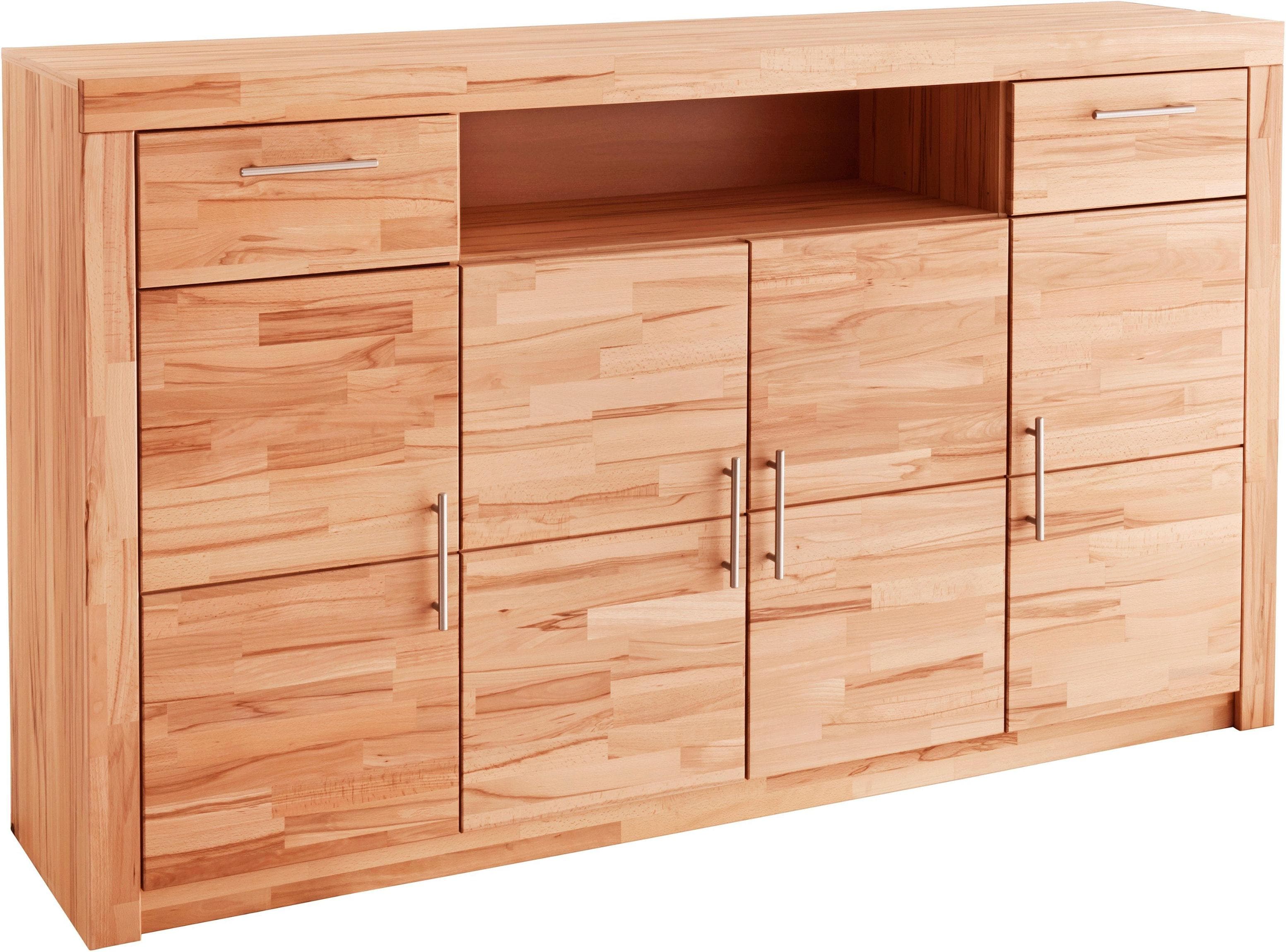 VOGL Highboard Toronto Kernbuche Teilmassiv Beige