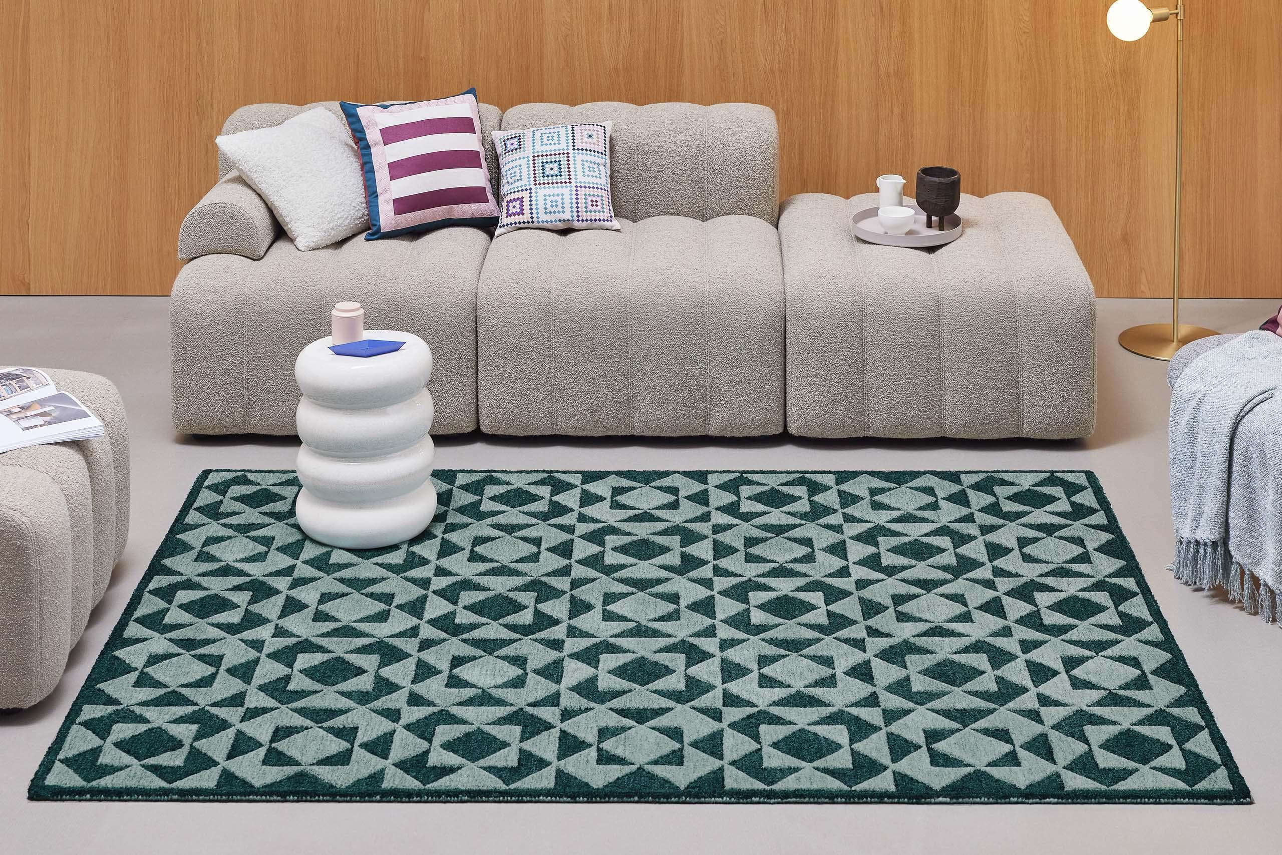 Wecon Home Downtown Teppich Bunt Geometrisch