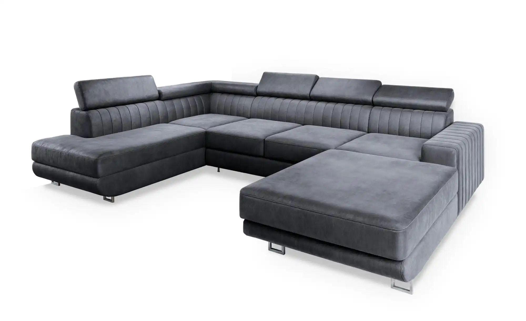 Masseno Ecksofa SIENA U-Form mit Schlaffunktion