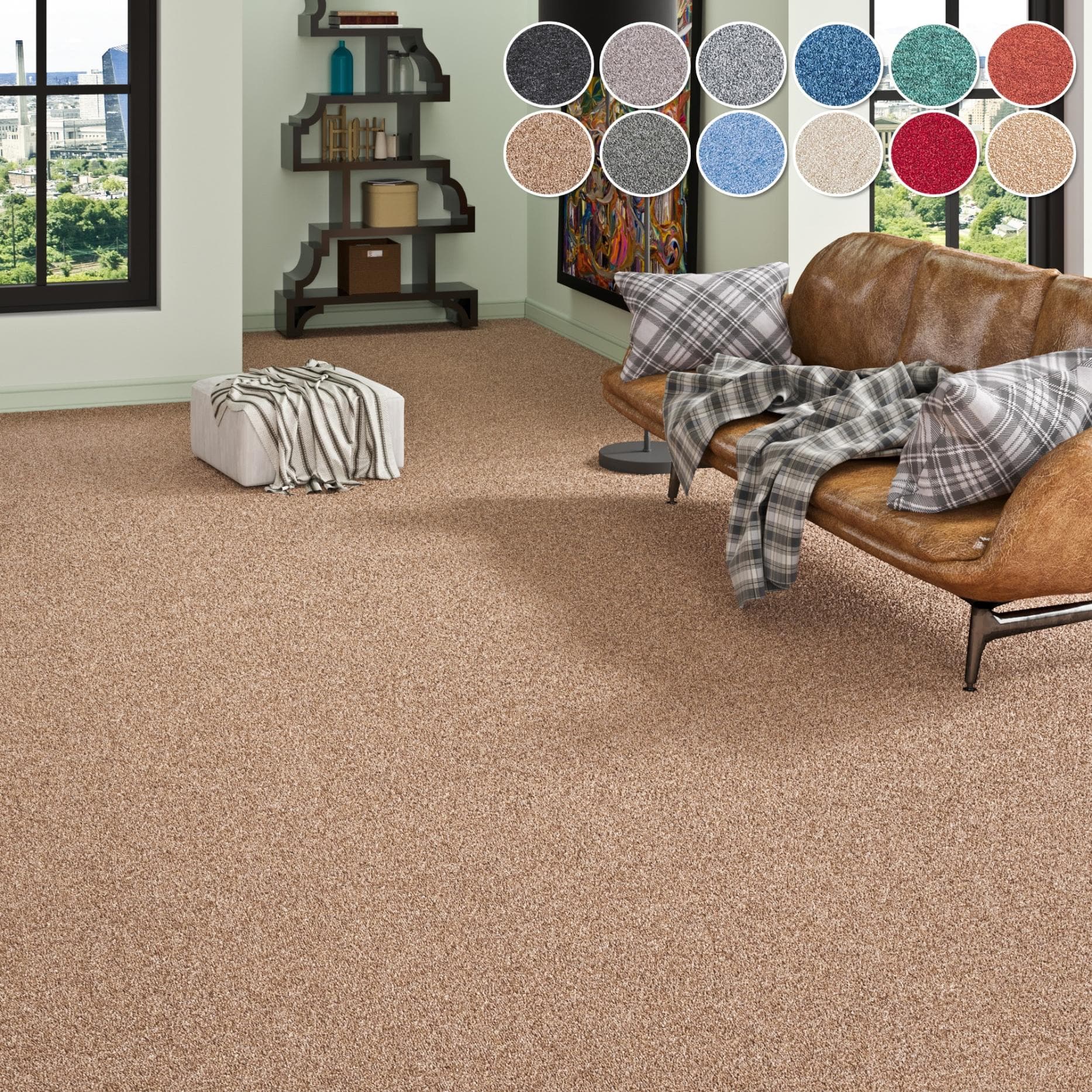 My Home Teppichboden Fortis Braun Schlinge, Made