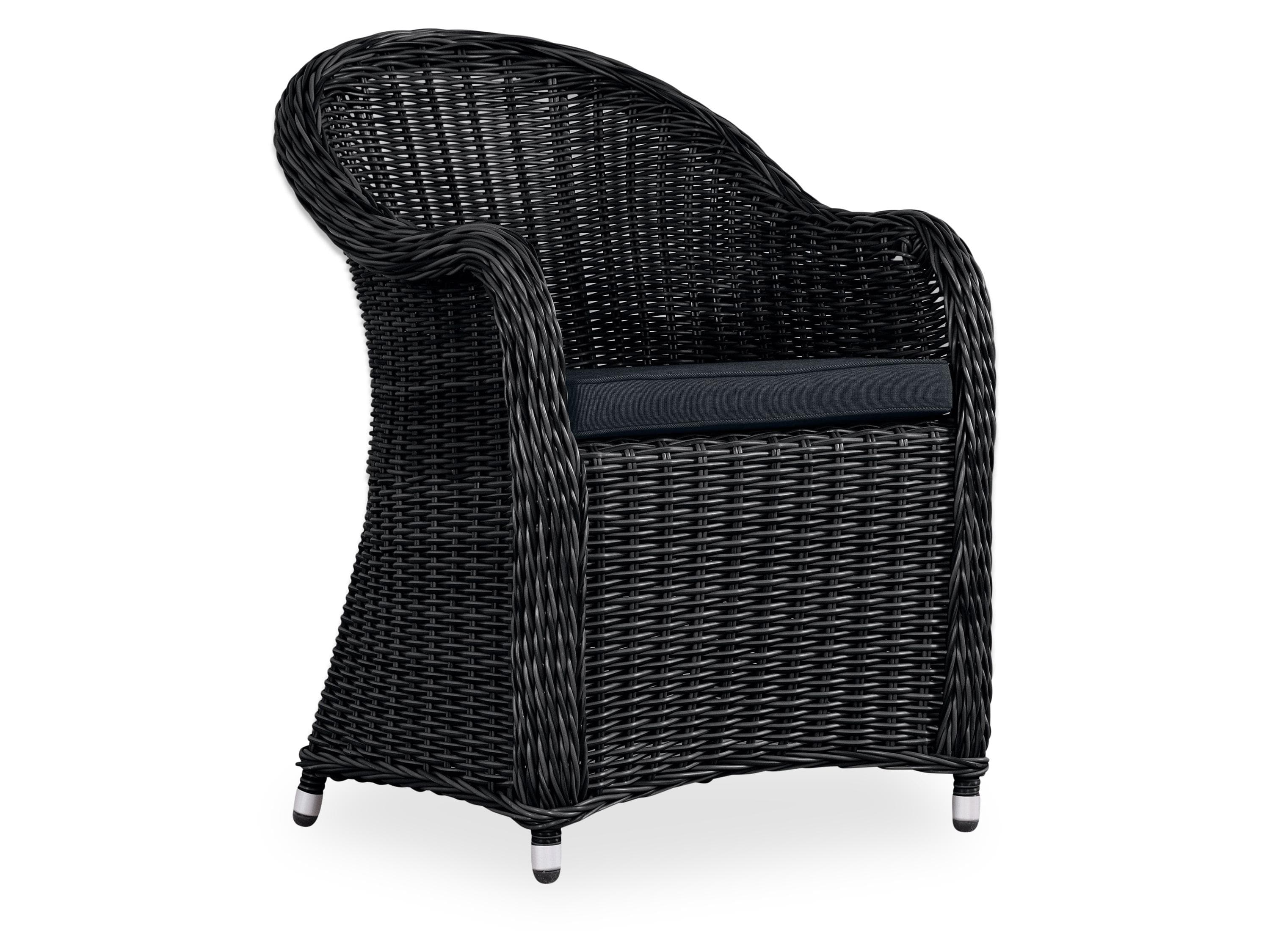 casa NOVA KETA Gartenstuhl Aluminium Schwarz Stapelstuhl