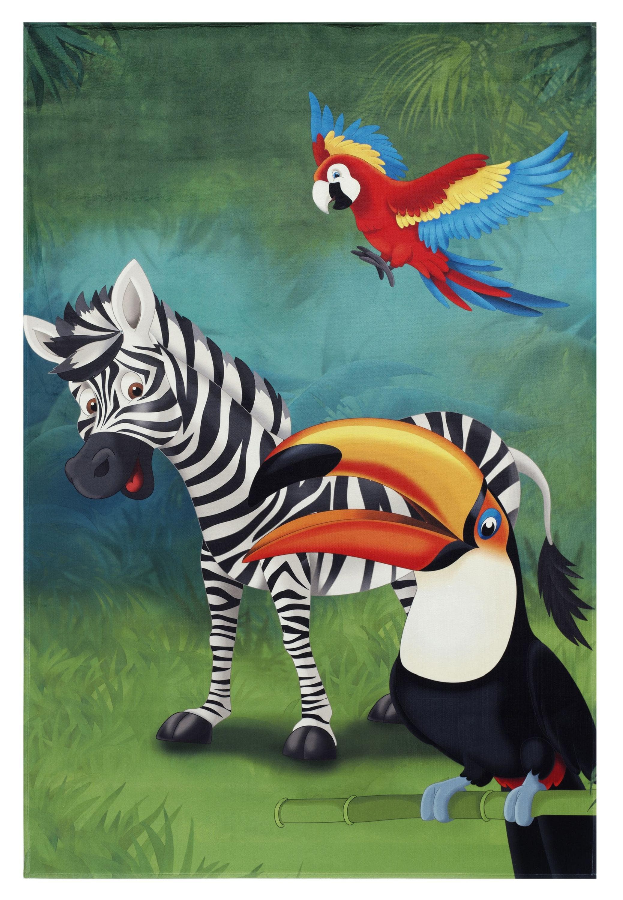 Böing Carpet Kinderteppich Lovely Kids Zebra Design für Kinderzimmer