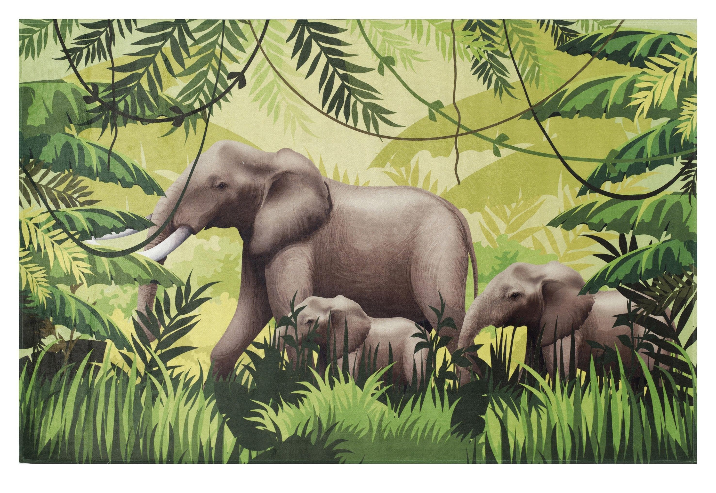 Böing Carpet Kinderteppich Lovely Kids: Elefanten-Motiv fürs Kinderzimmer