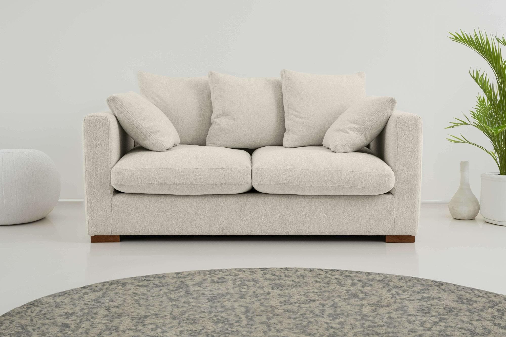 HOME AFFAIRE Coray 2-Sitzer Sofa Beige Chenille