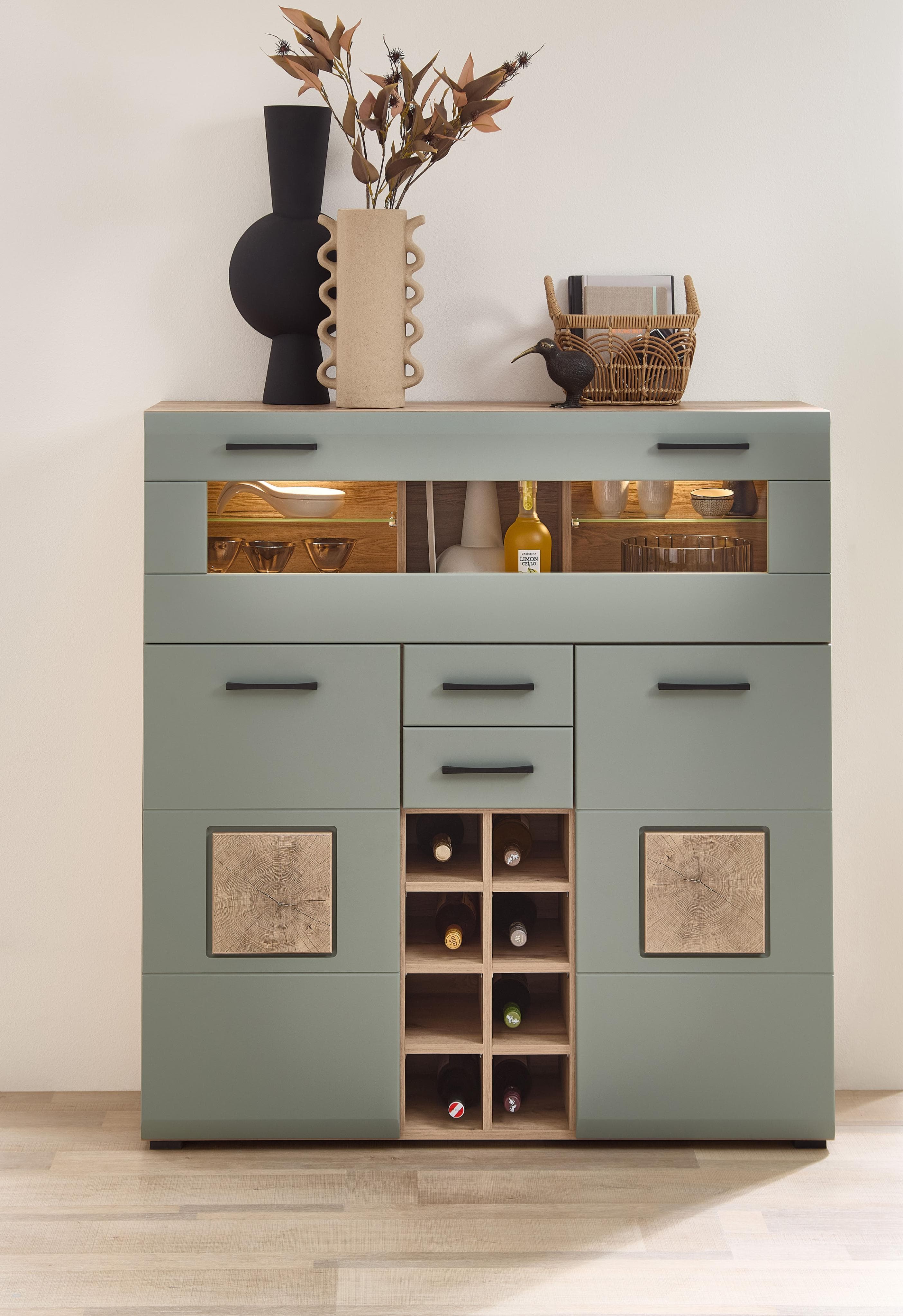 Barschrank INNOSTYLE FUN PLUS II Grün LED-Beleuchtung