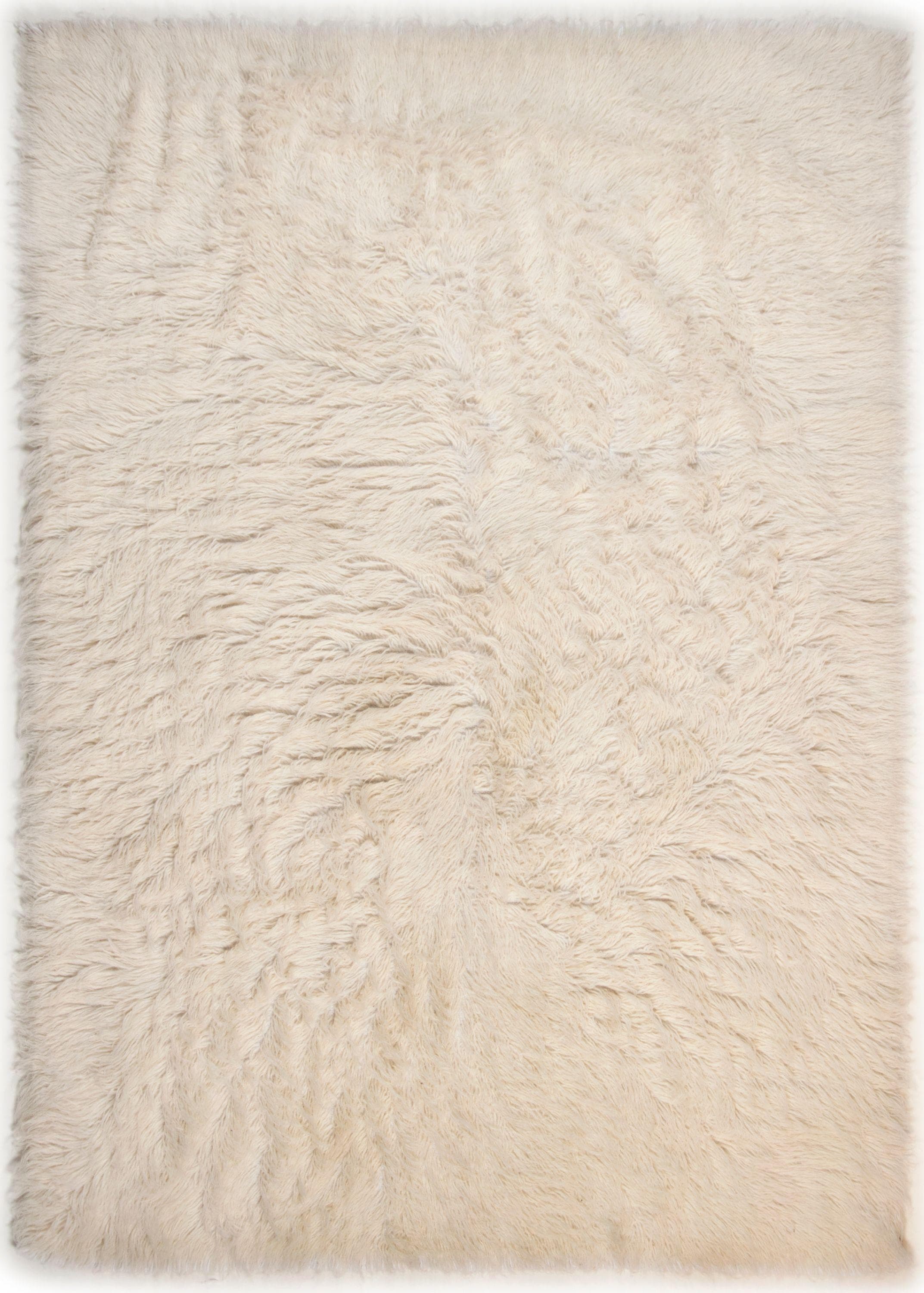 Wollteppich THEKO Flokos 1 Gr. 2 Natur Wolle