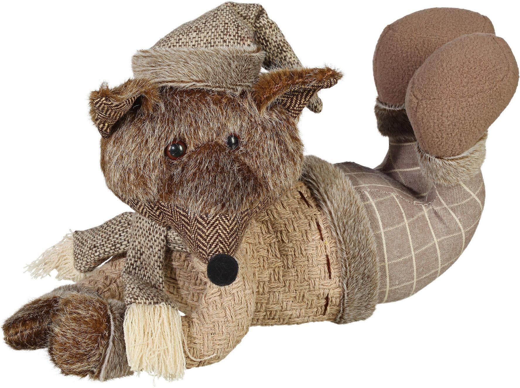 Creativ Deco Fuchs Tierfigur Braun Weihnachtsdeko