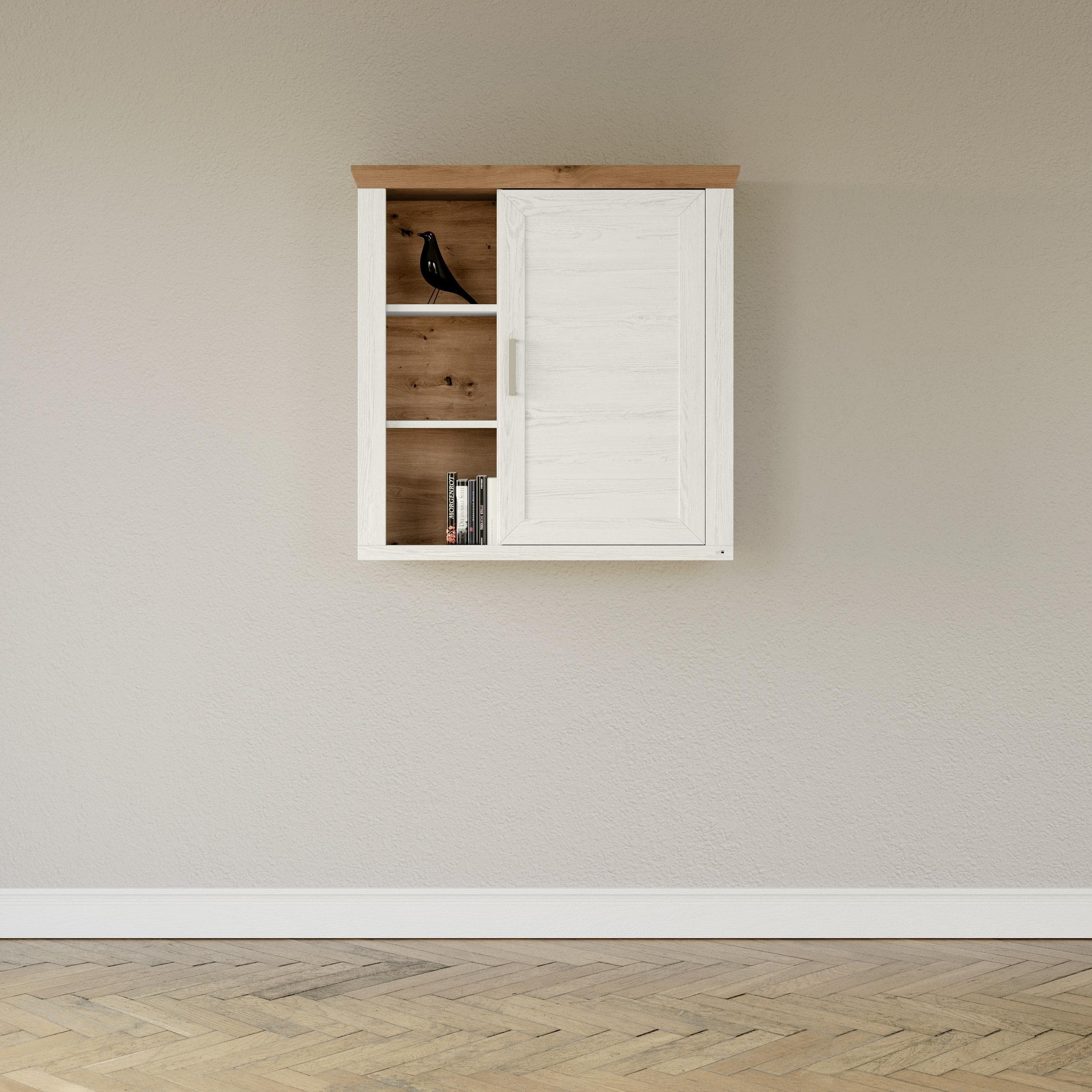 Hängeschrank York Weiß Eiche Modern 105cm