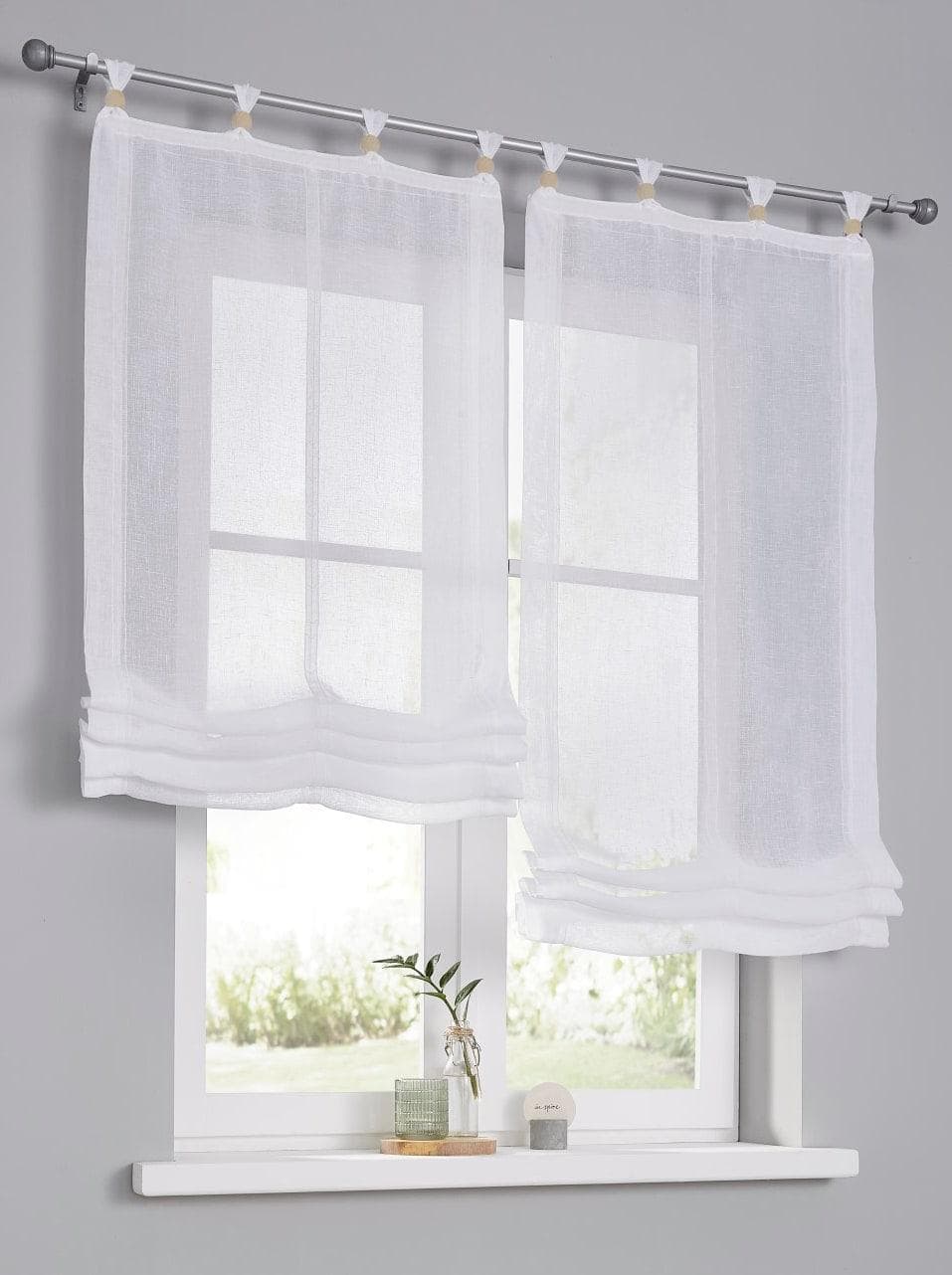 Raffrollo HEINE HOME Gr. 4 Weiß 100x140cm