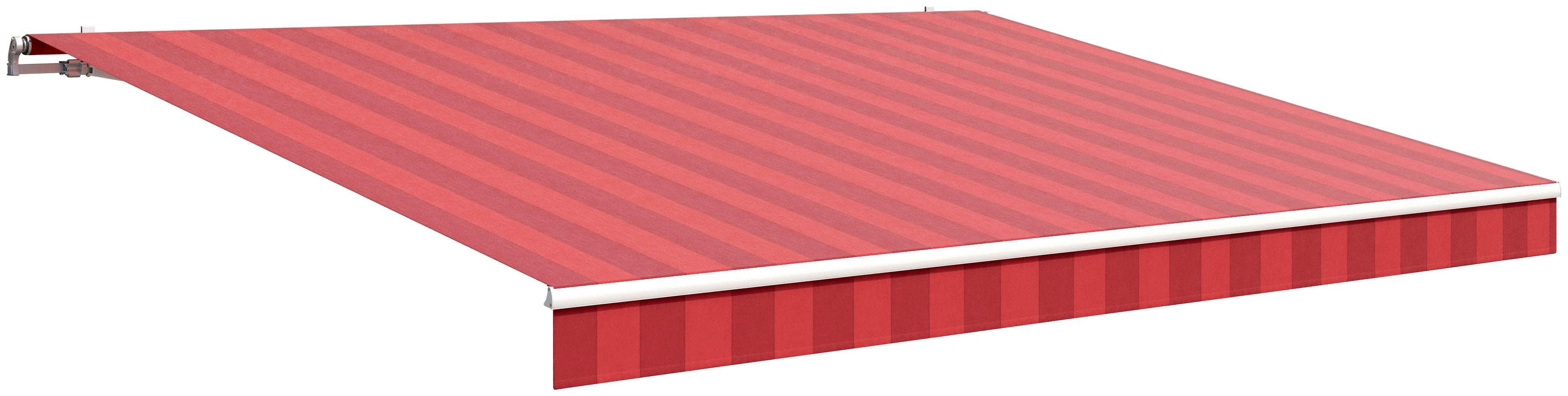 Gelenkarmmarkise Classic in Bordeaux-Rot, 300x25 cm