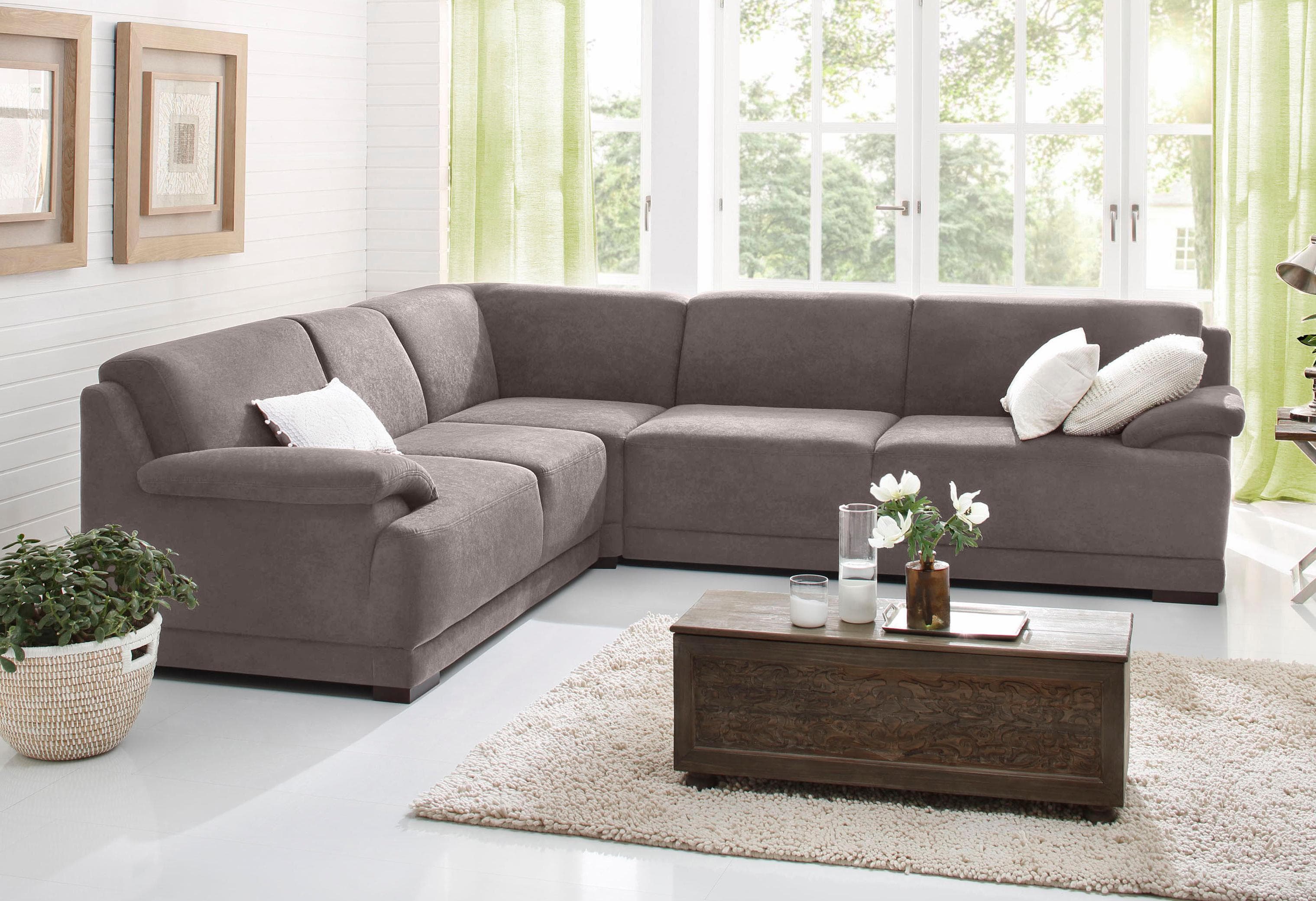 Ecksofa L-Form mit Boxspring-Federung & 3 Qualitätsstufen
