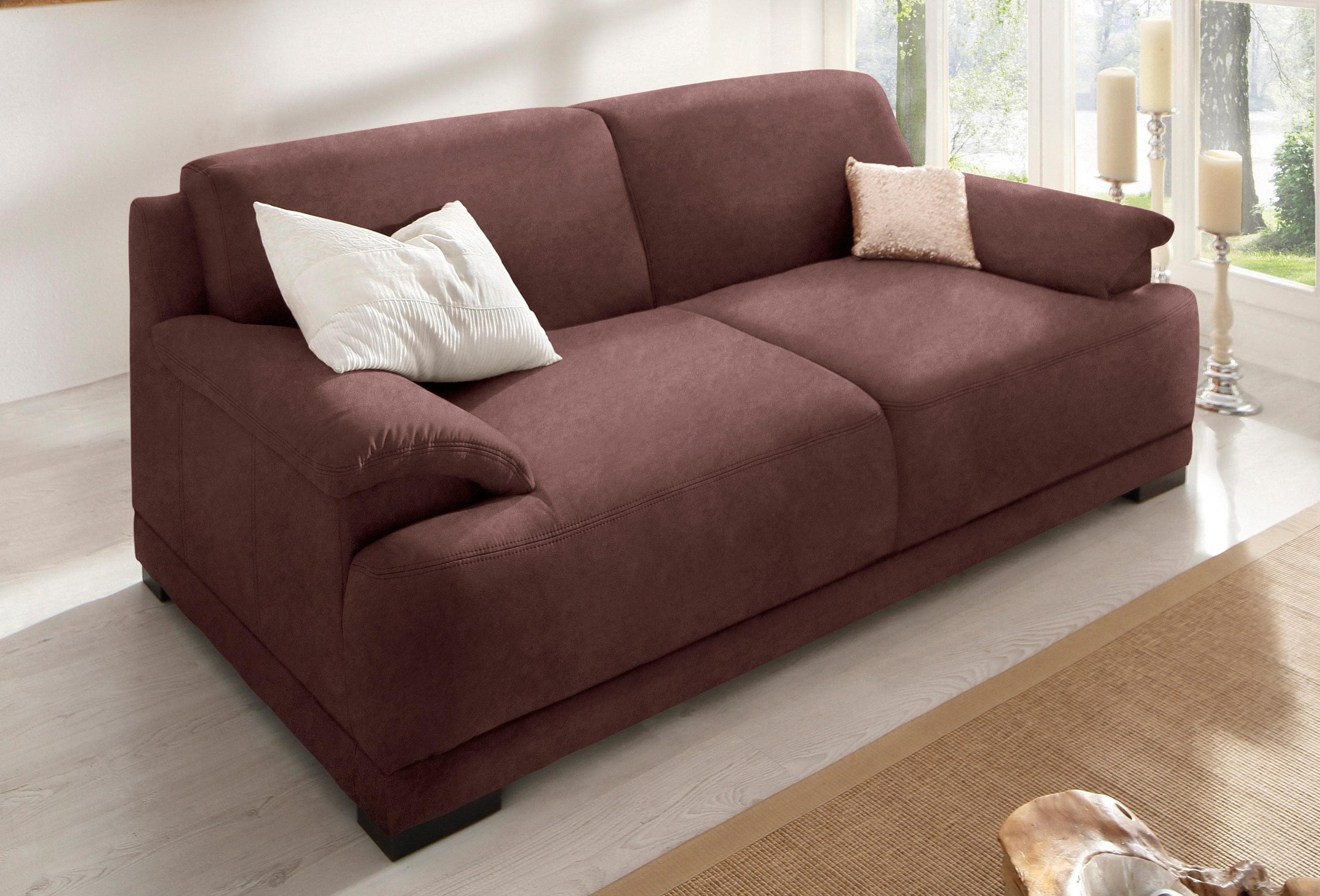 HOME AFFAIRE Telos 3-Sitzer Sofa braun Boxspring-Federung