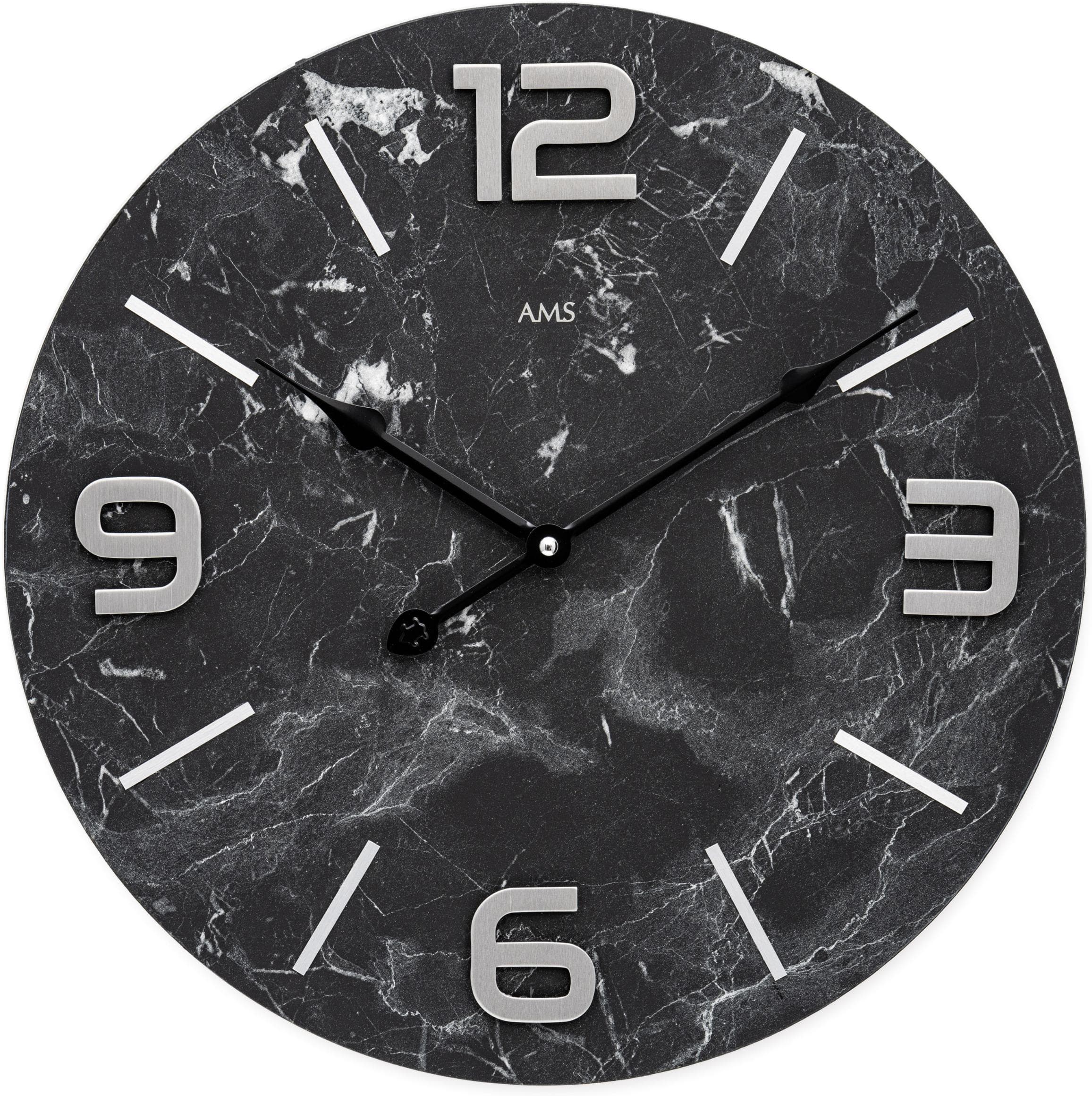 Wanduhr AMS Bunt Quarzuhr Holz 40cm