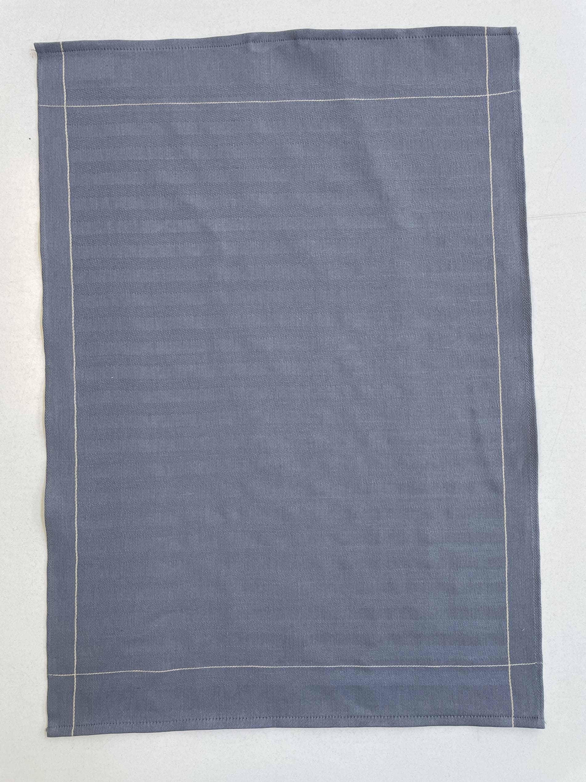 Geschirrtuch Halbleinen Blau Ross