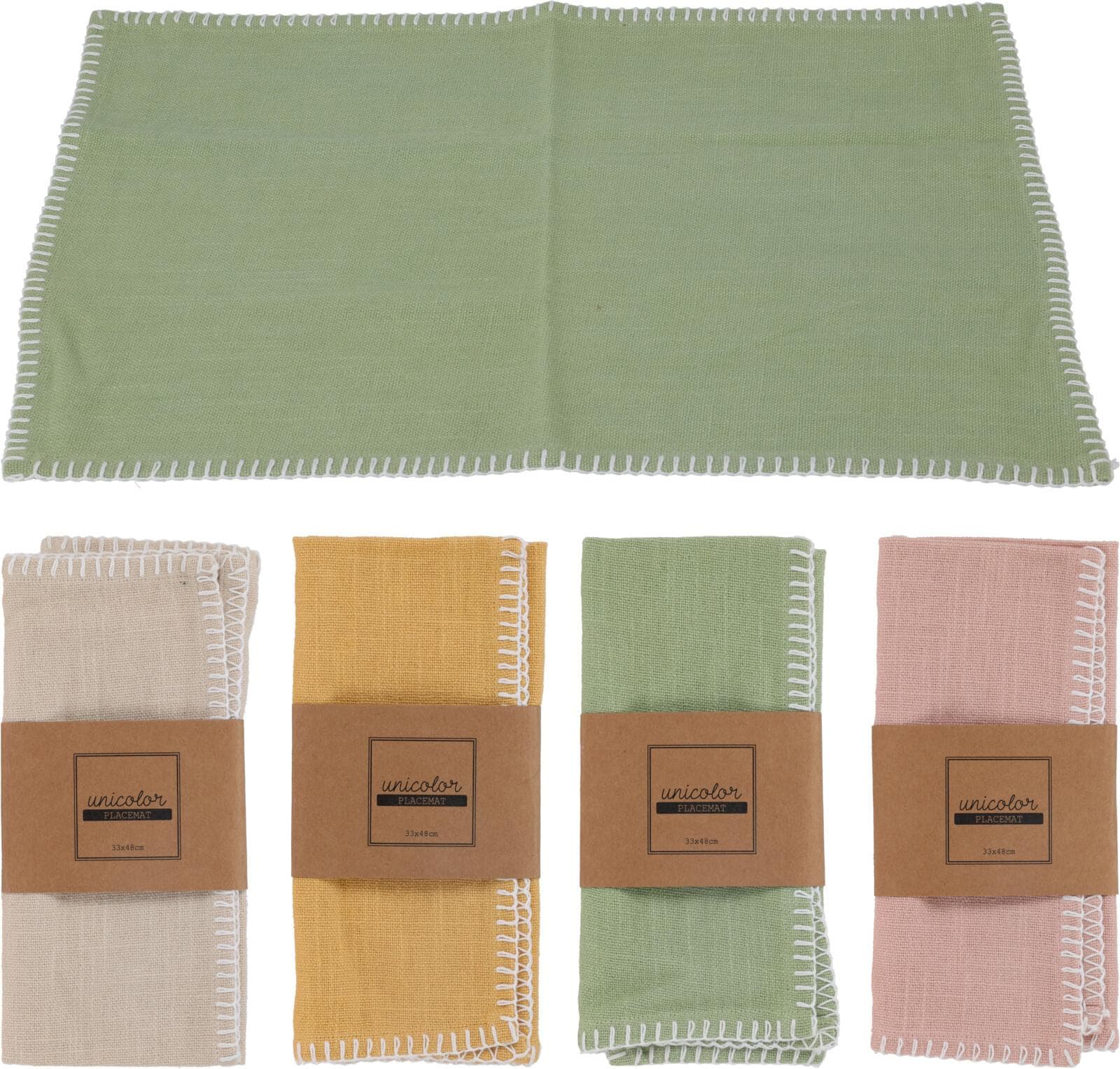 Tischset Baumwolle 4 Farben