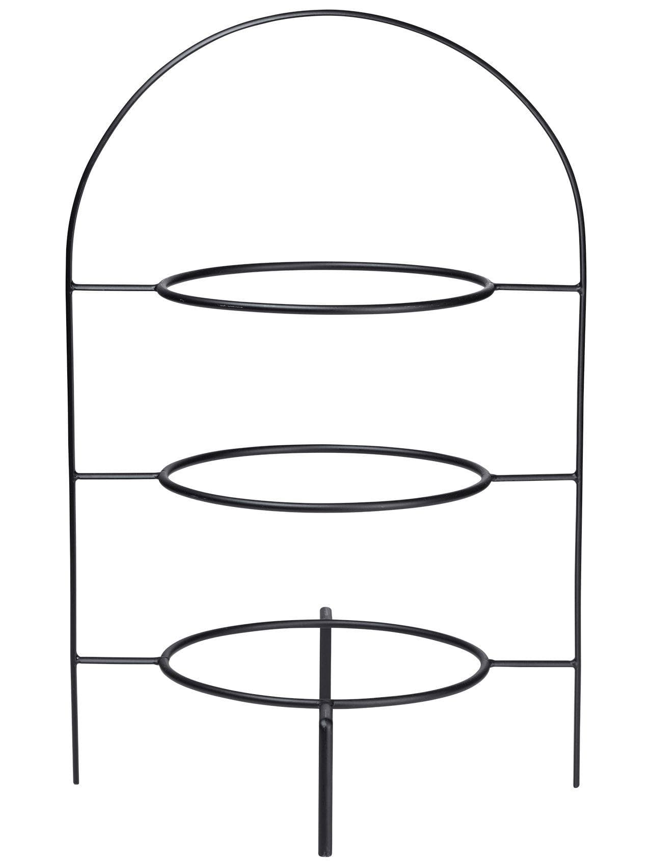 Etagere LIGNE NOIRE Schwarz 3-stufig Edelstahl