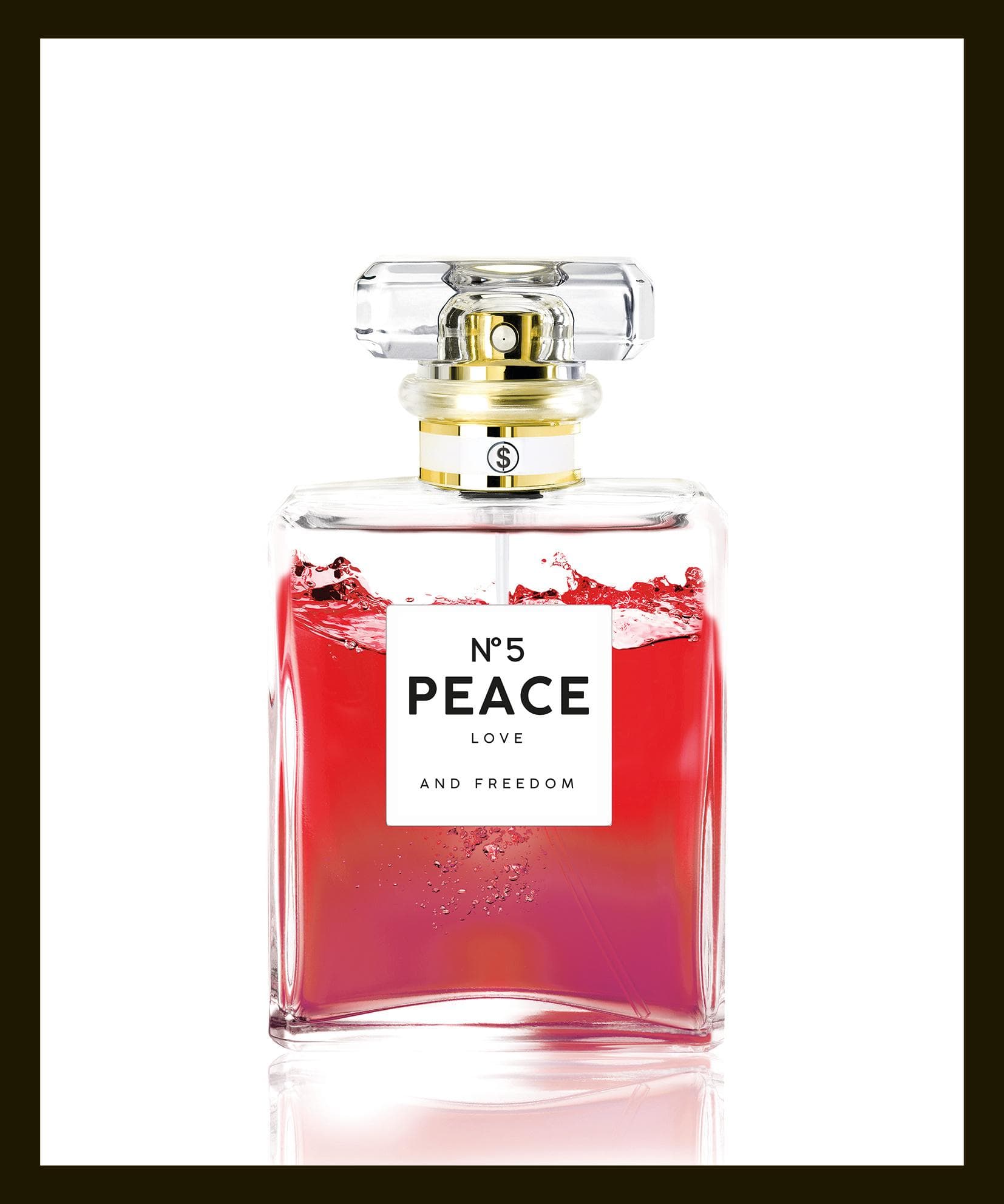 Kunstdruck Parfum Bottle von queence