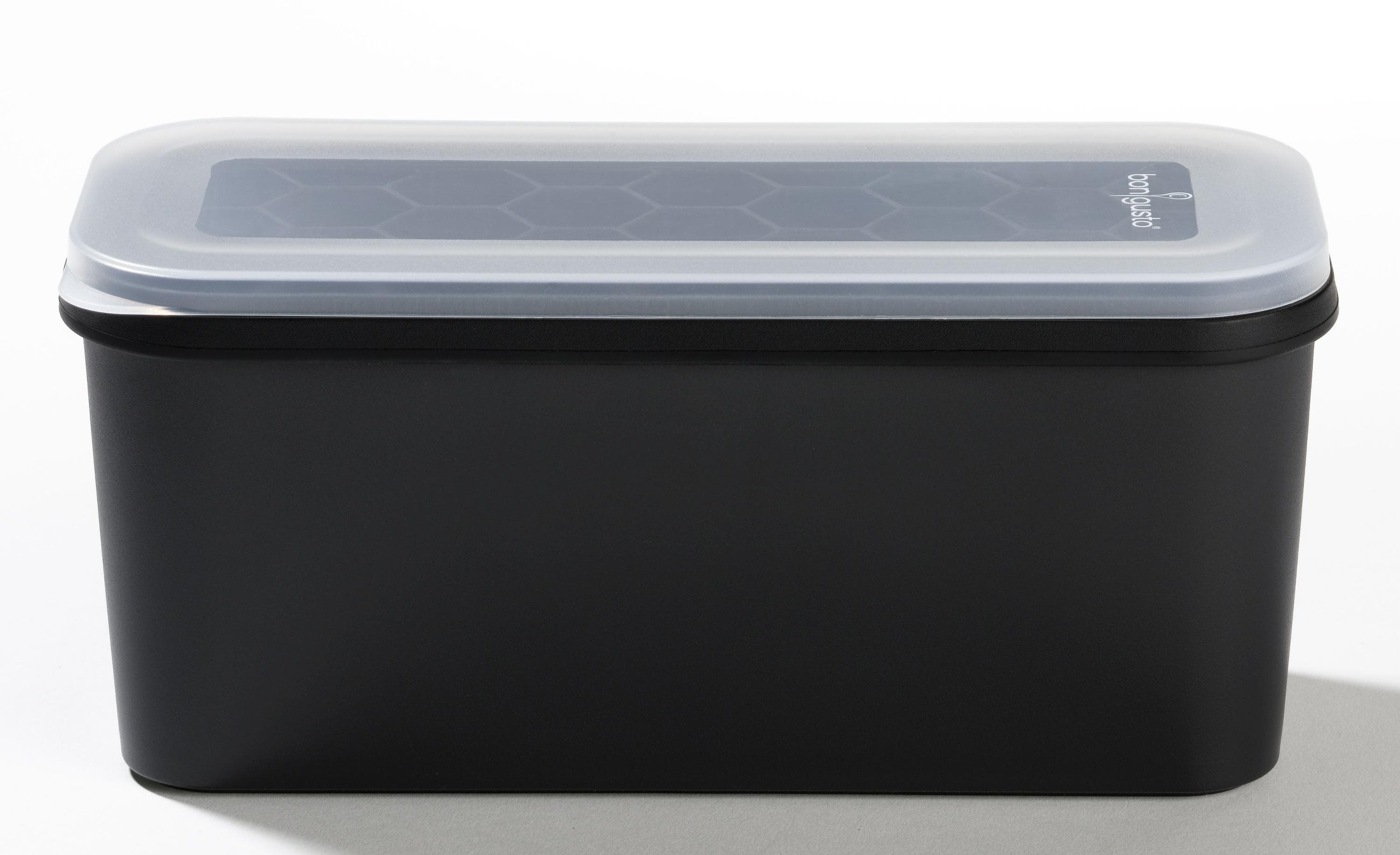 bongusto Eiswürfelform Schwarz mit Aufbewahrungsbehälter