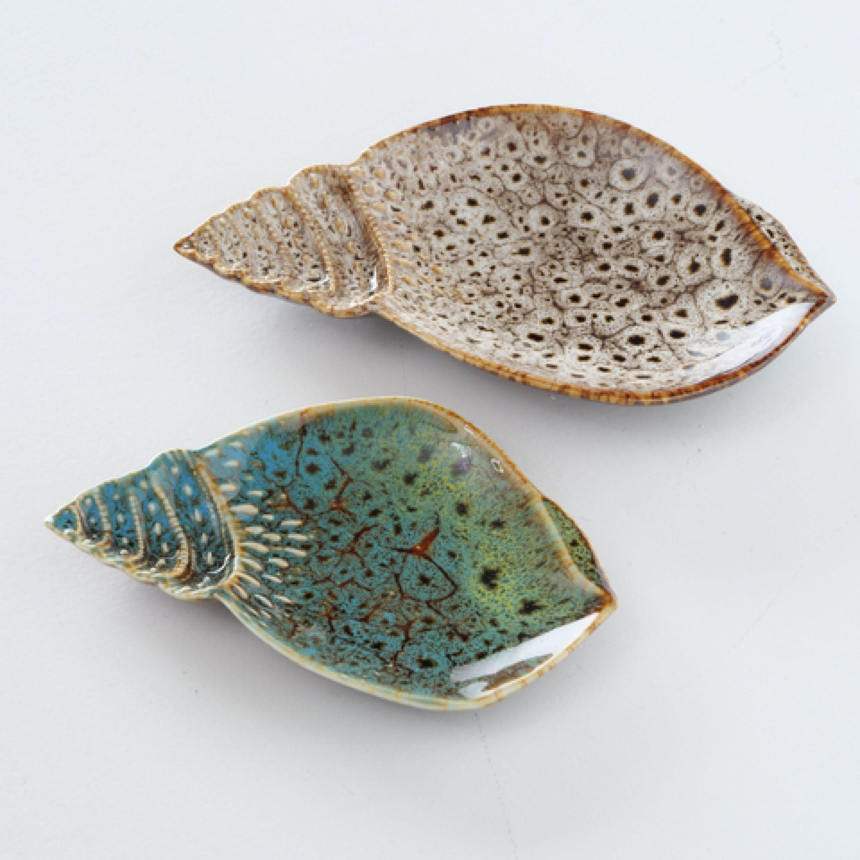 Teller MUSCHEL ALYSSA Porzellan Muschelförmig Bunt