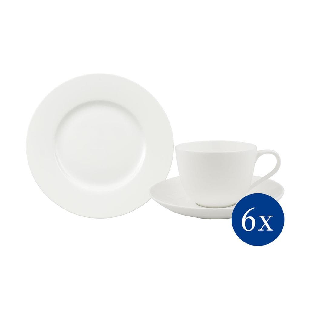 Villeroy & Boch Kaffeeservice Noblesse Royal 18-tlg. Weiß