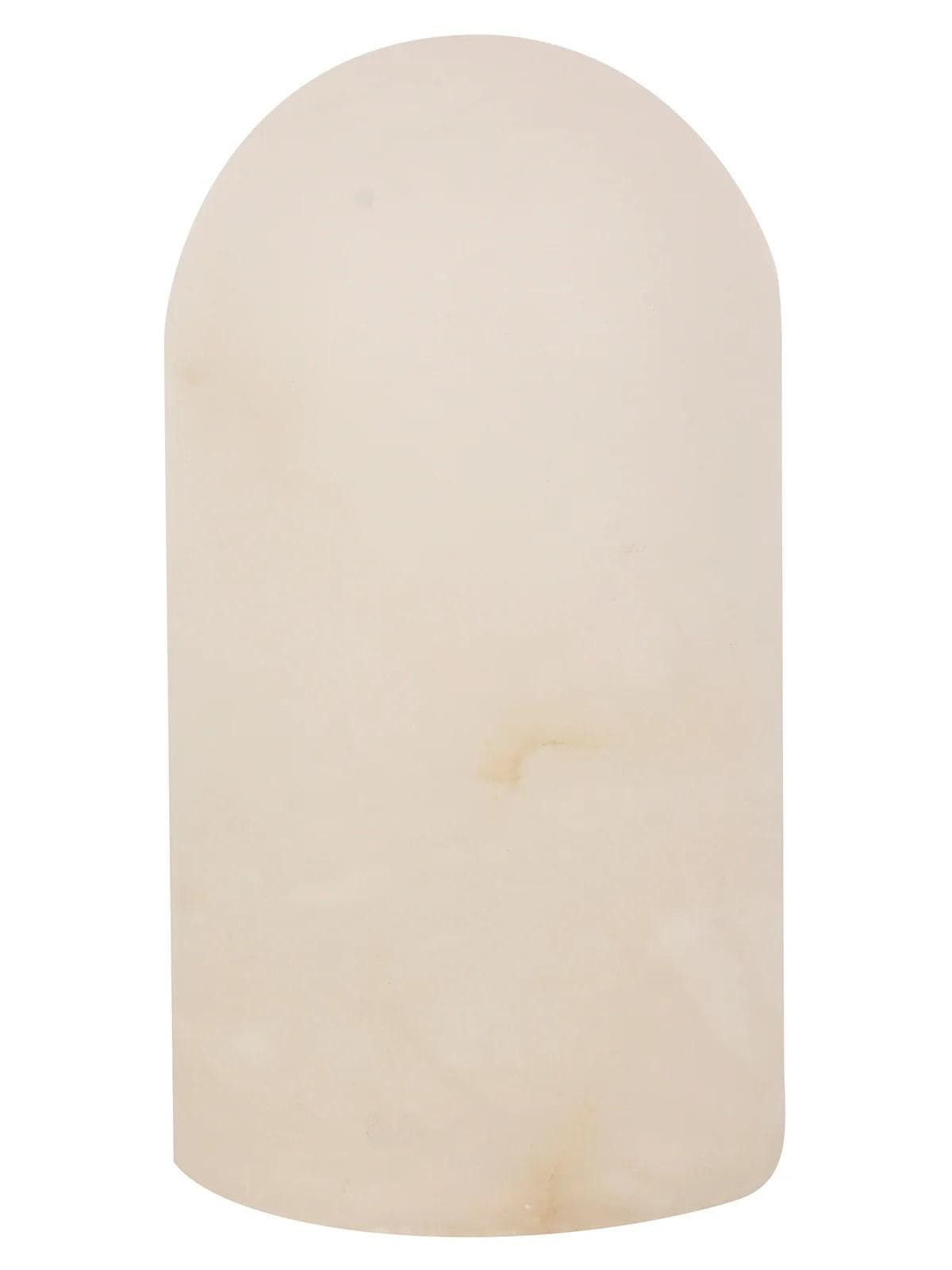 Beacon Tischlampe Panton, Alabaster-Stein weiß