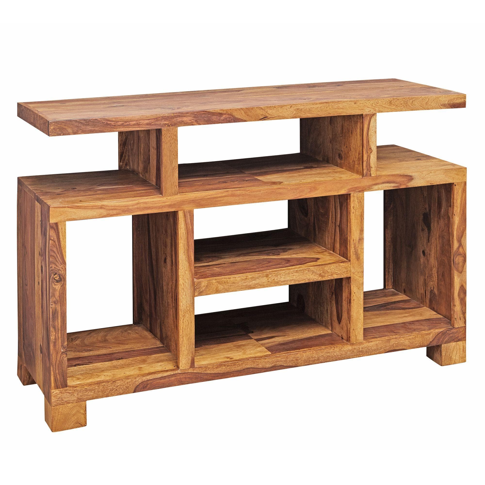 Wohnling Sheesham Massivholz Sideboard Landhaus-Stil TV-Schrank