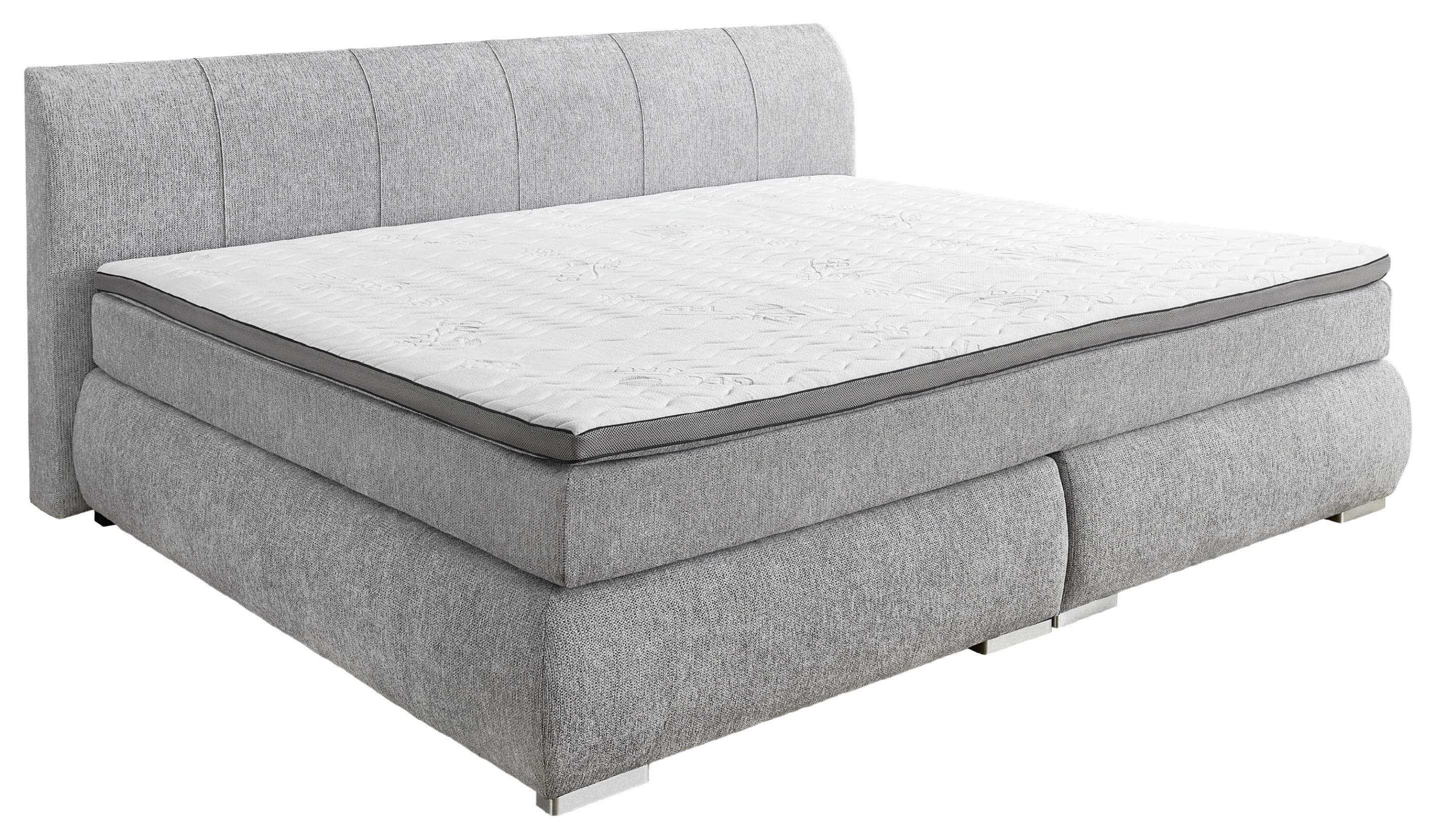 HARPER Boxspringbett Flamborough Grau Modernes Design
